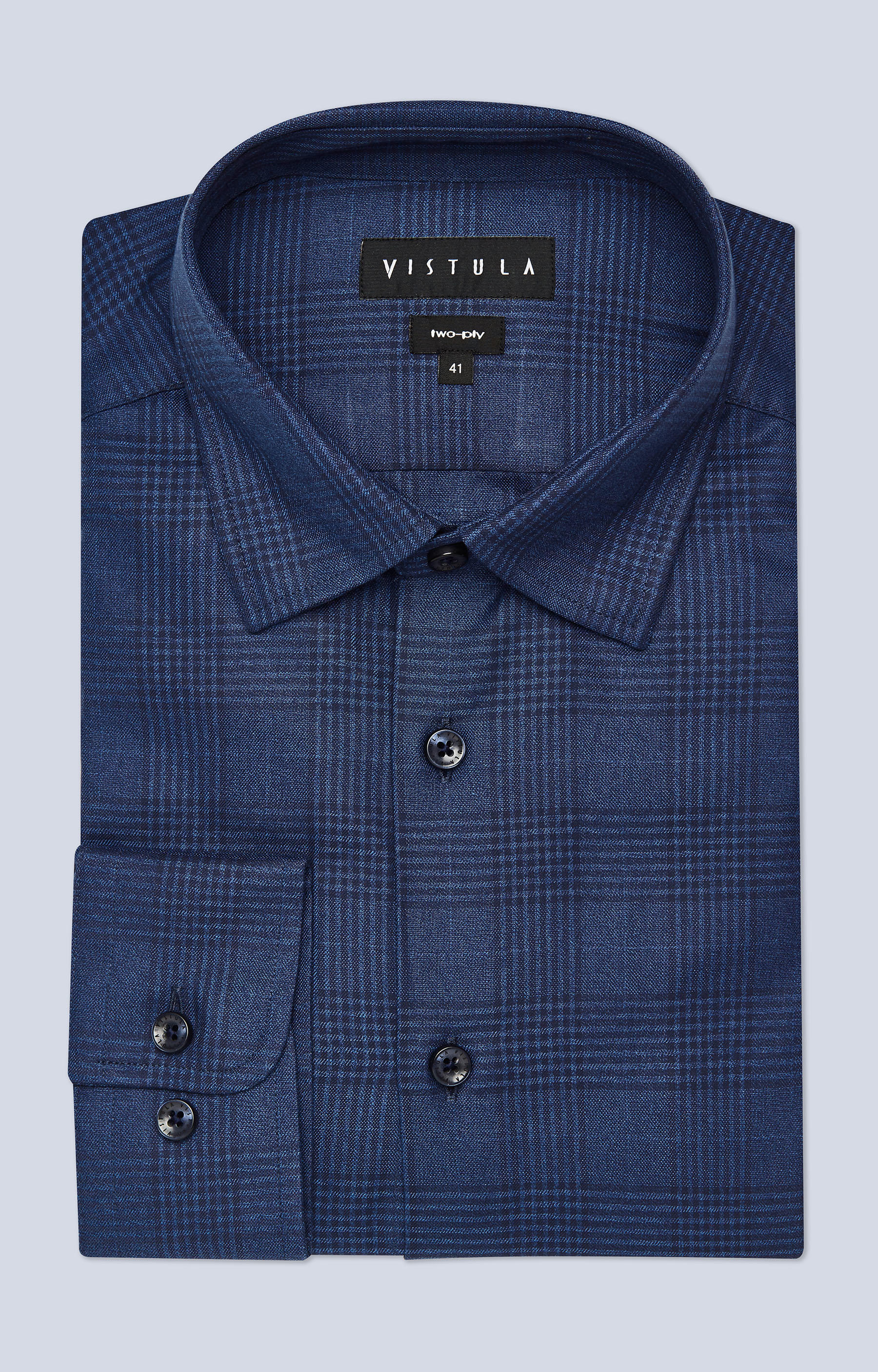 Luźna koszula w kratę z kołnierzem kryte button-down - 4