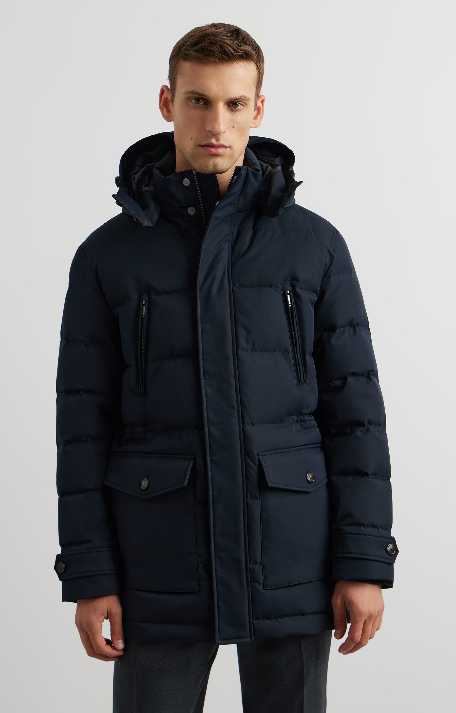 Puchowa parka