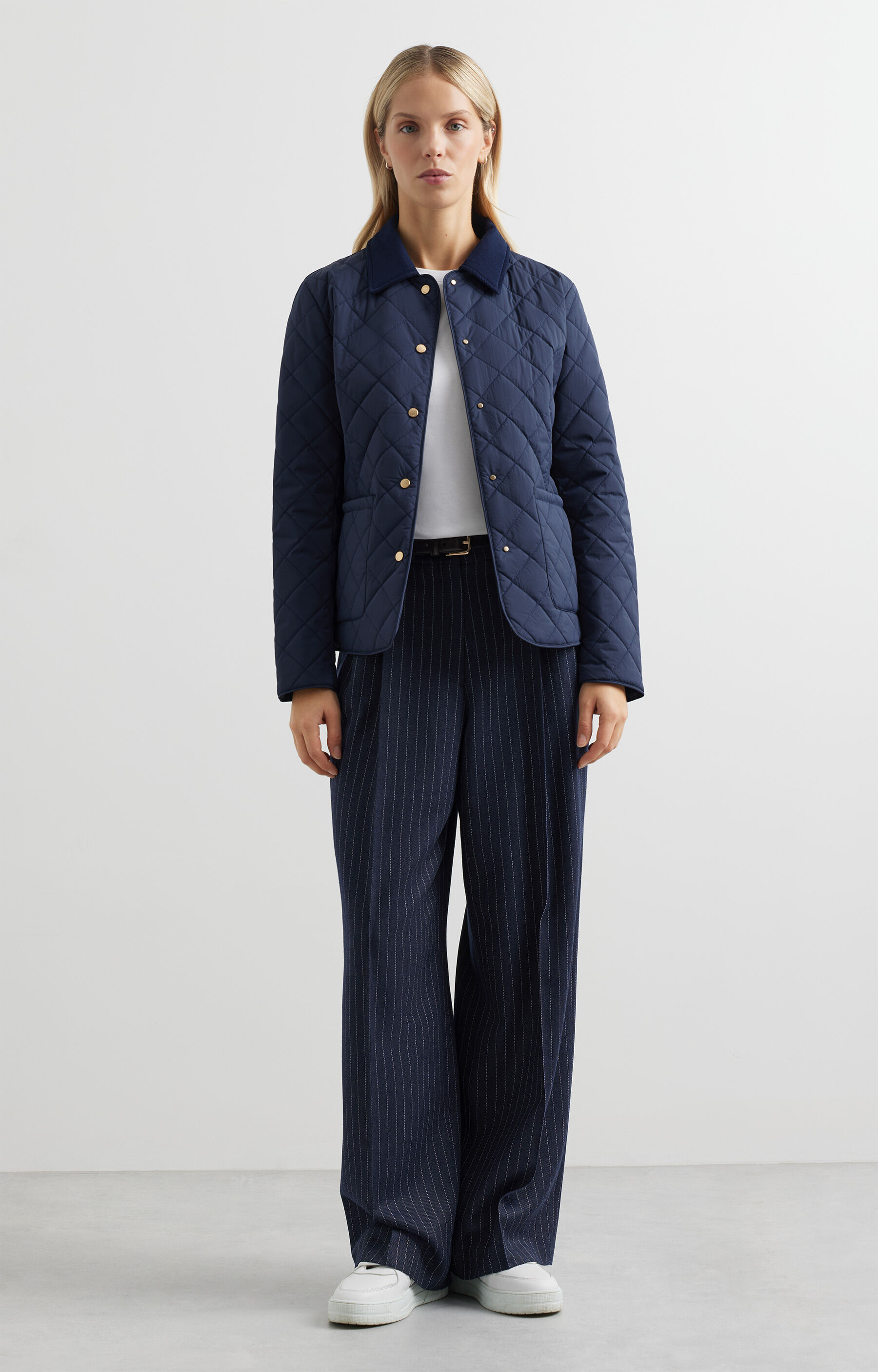 Pikowana kurtka slim