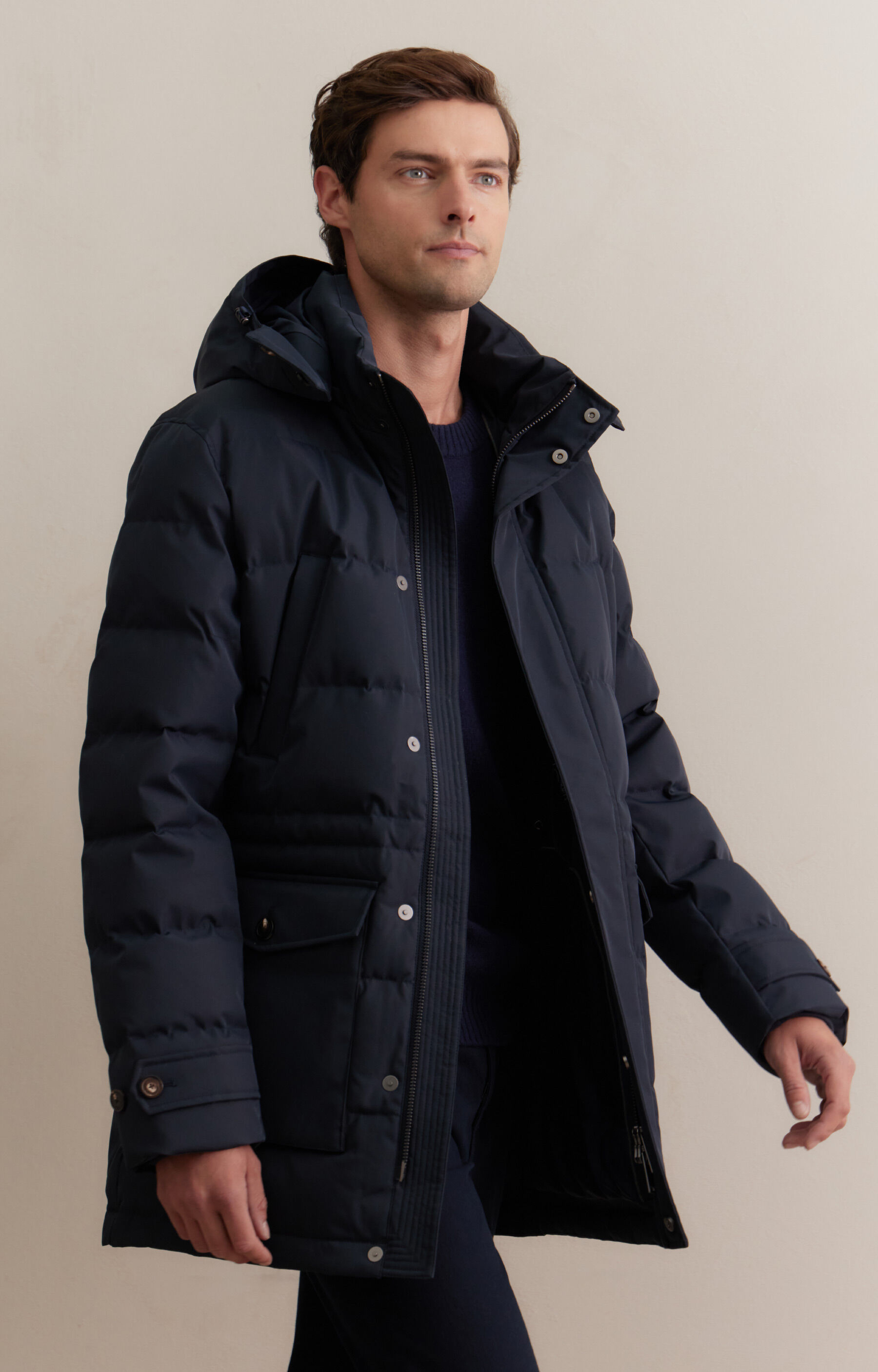 Puchowa parka