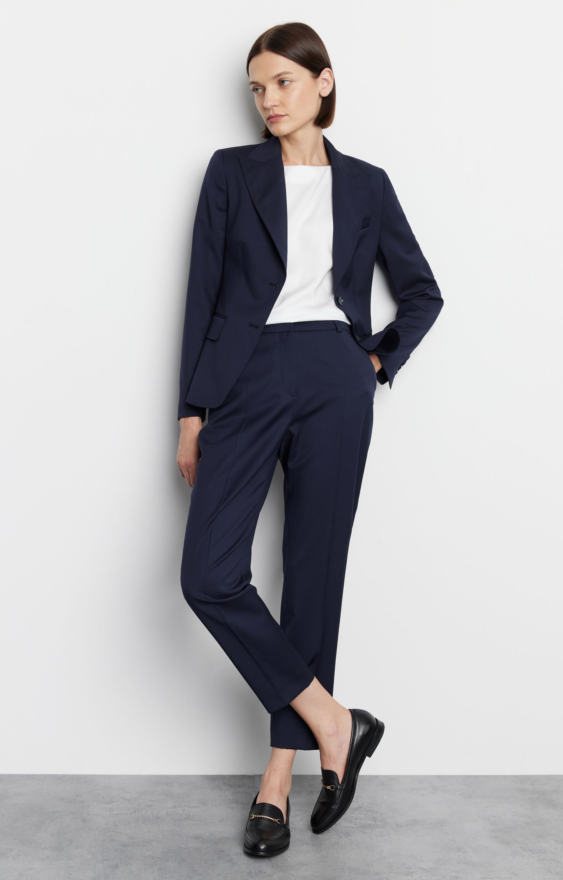 Wełniana marynarka slim fit - 2