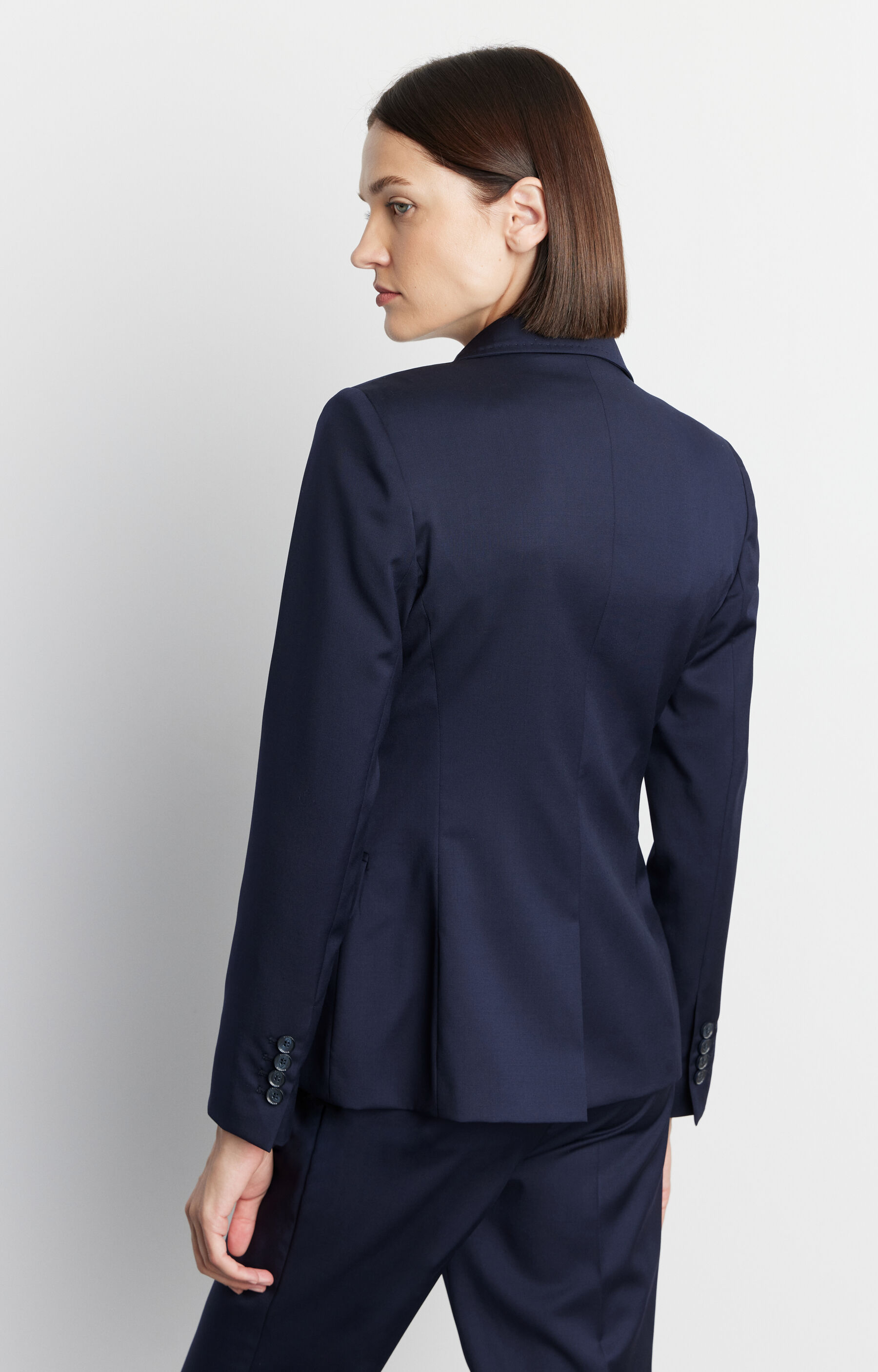 Wełniana marynarka slim fit - 3