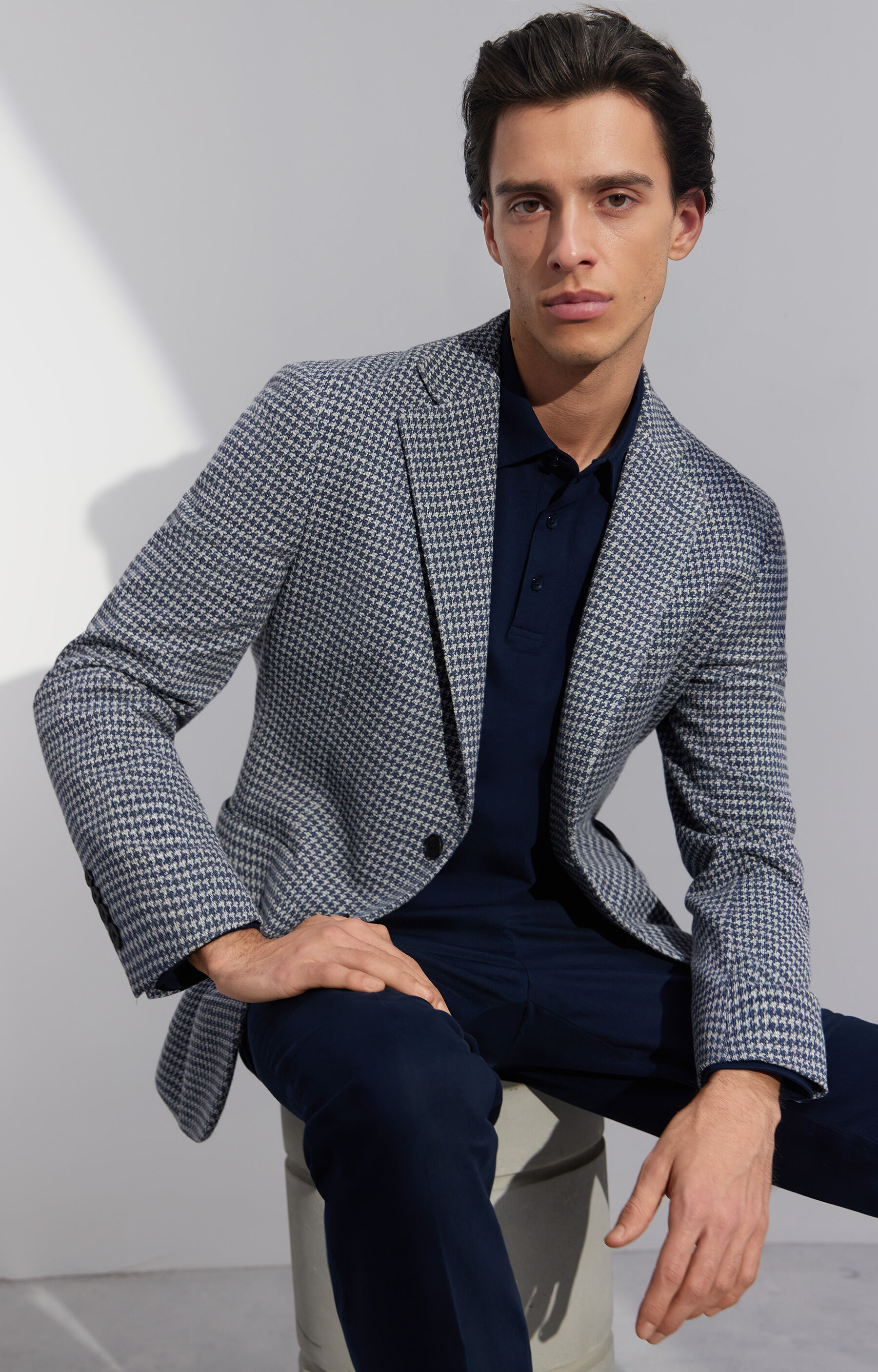 Marynarka super slim w pepitę - 8