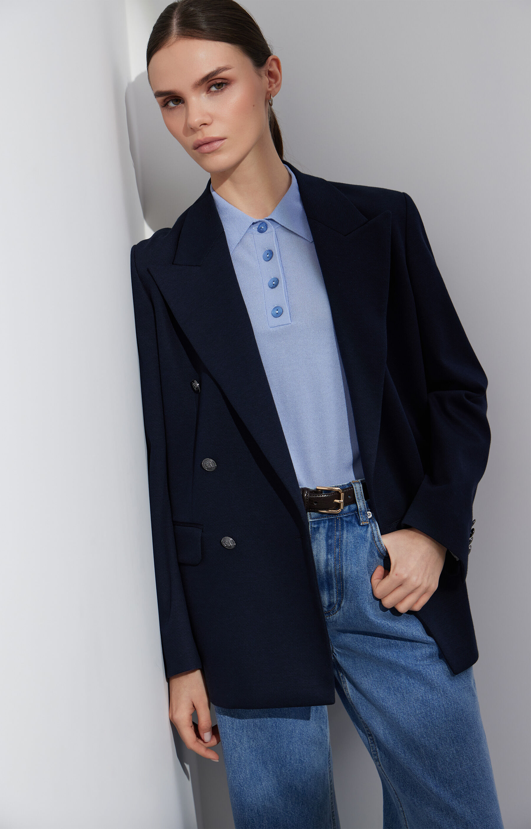 Dwurzędowa marynarka regular - 8