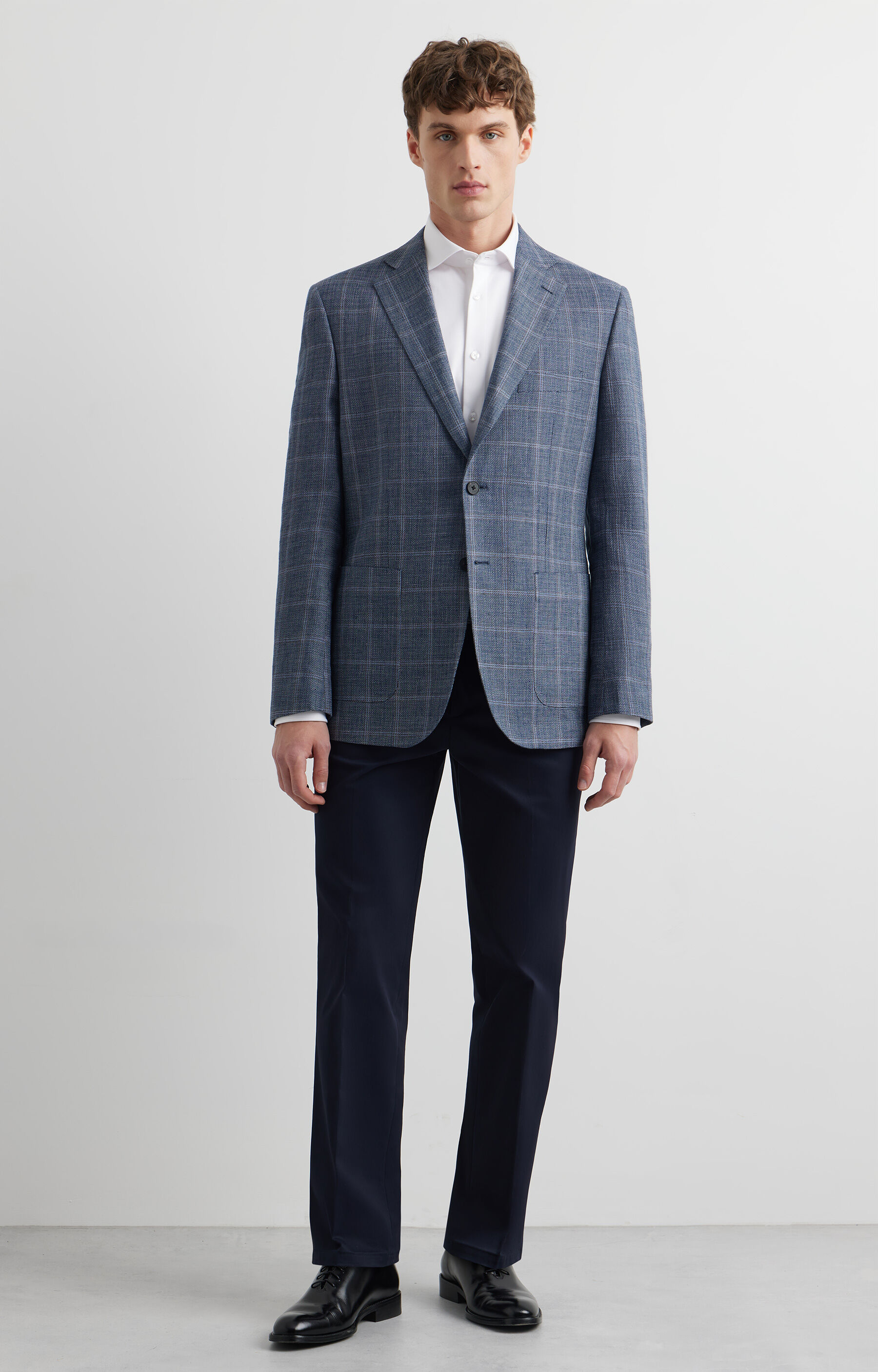 Marynarka slim w kratę - 3