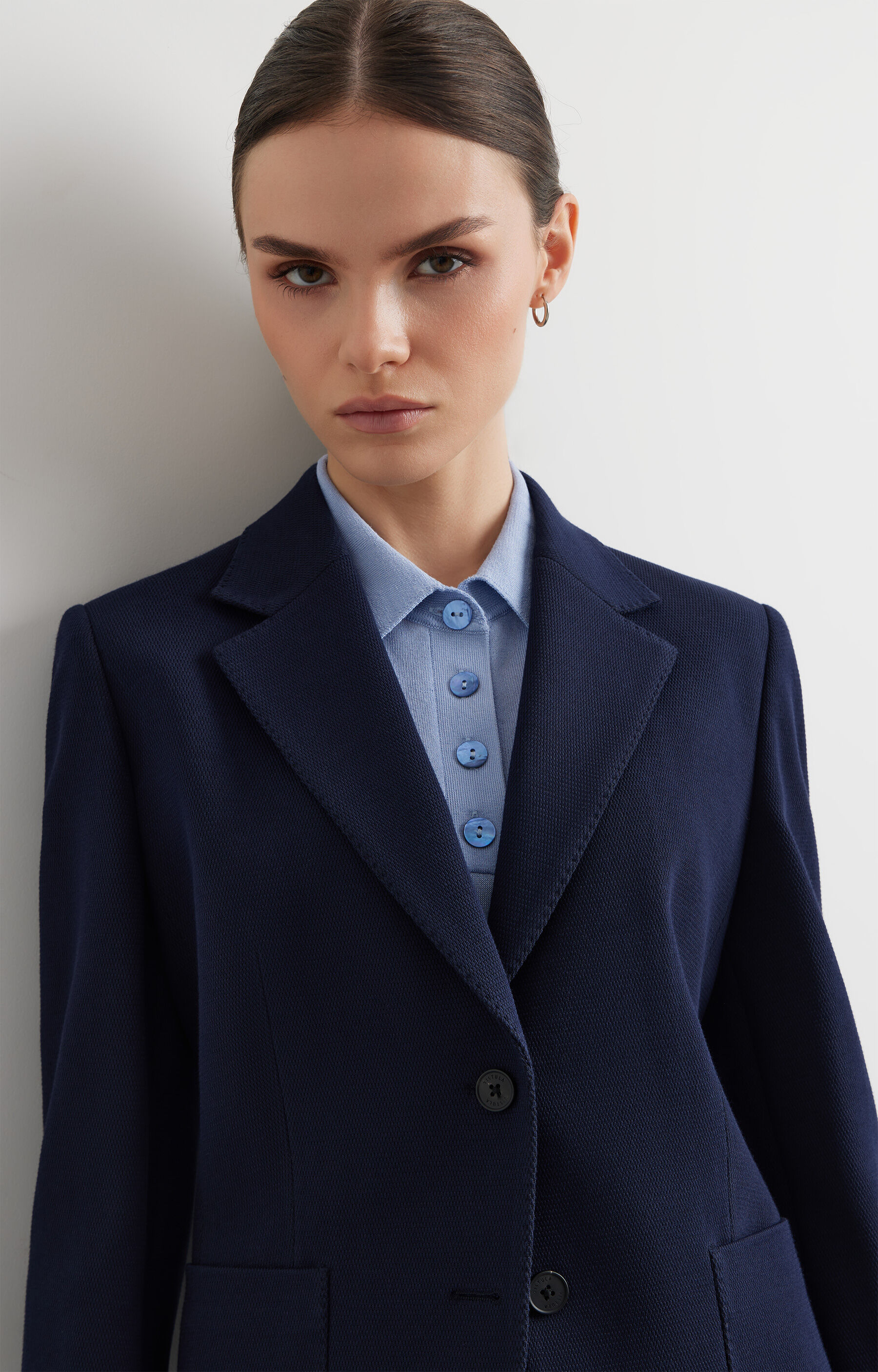 Dzianinowa marynarka slim - 6