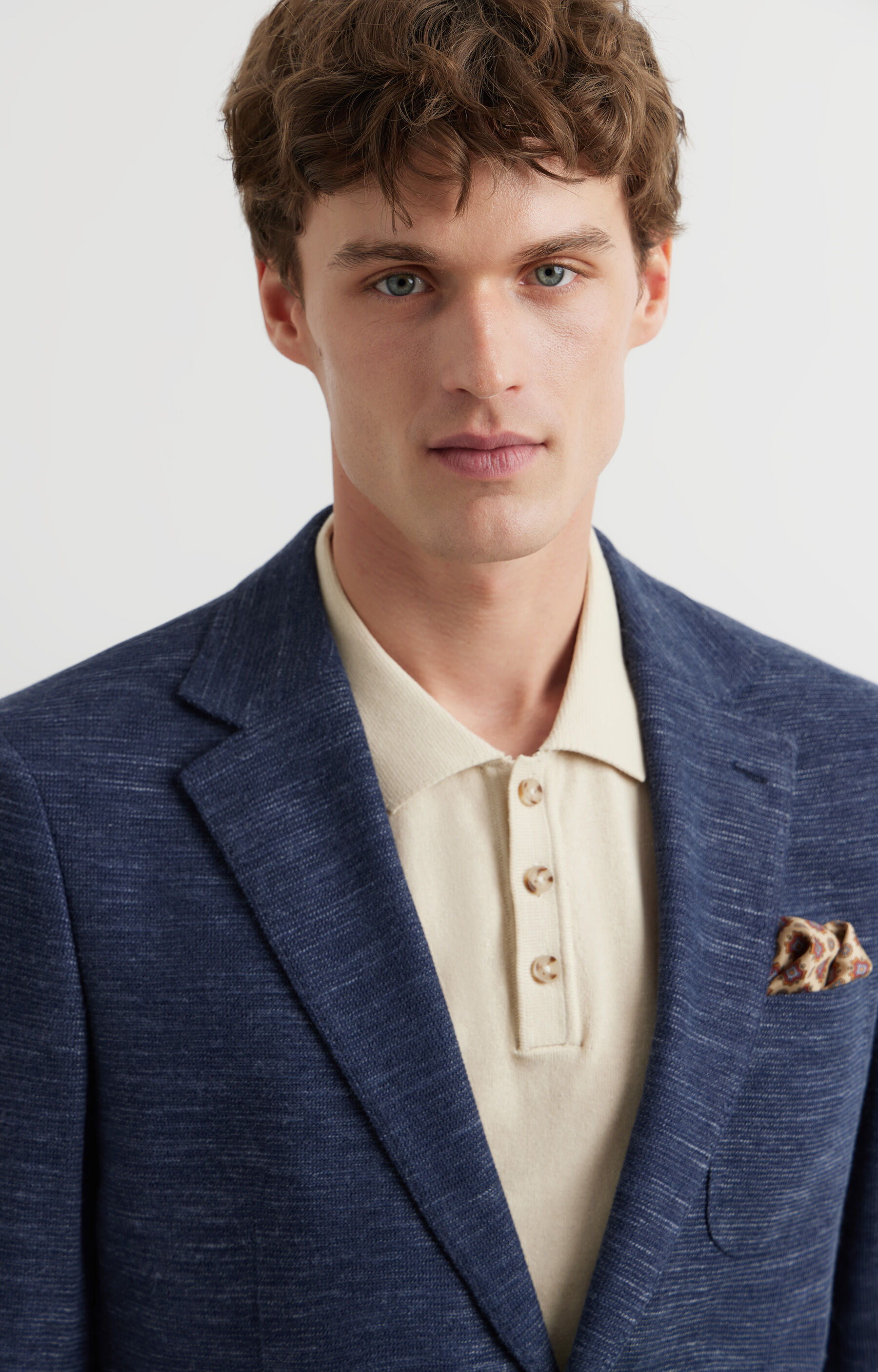 Dzianinowa marynarka slim - 4