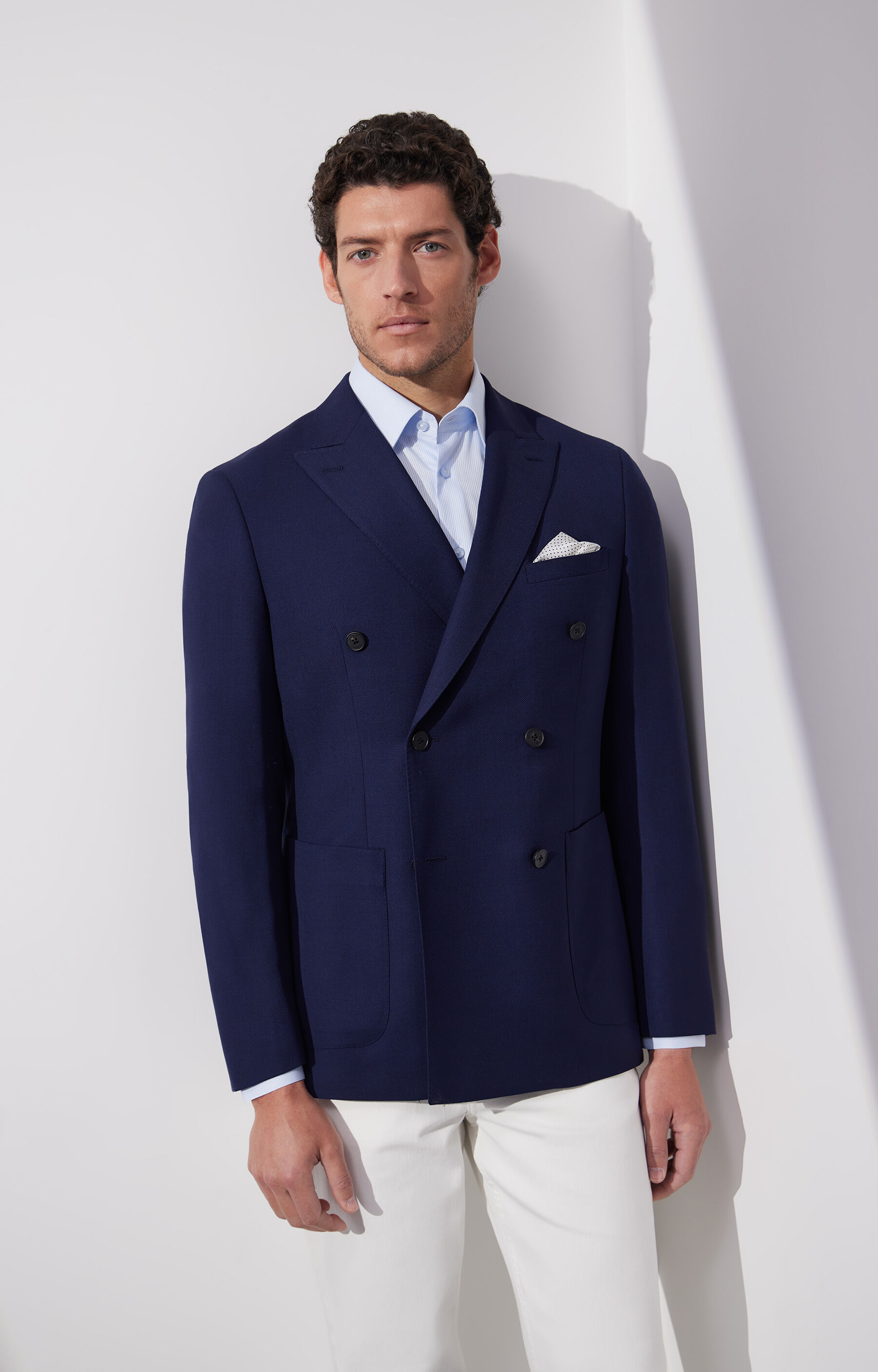 Dwurzędowa marynarka super slim - 5