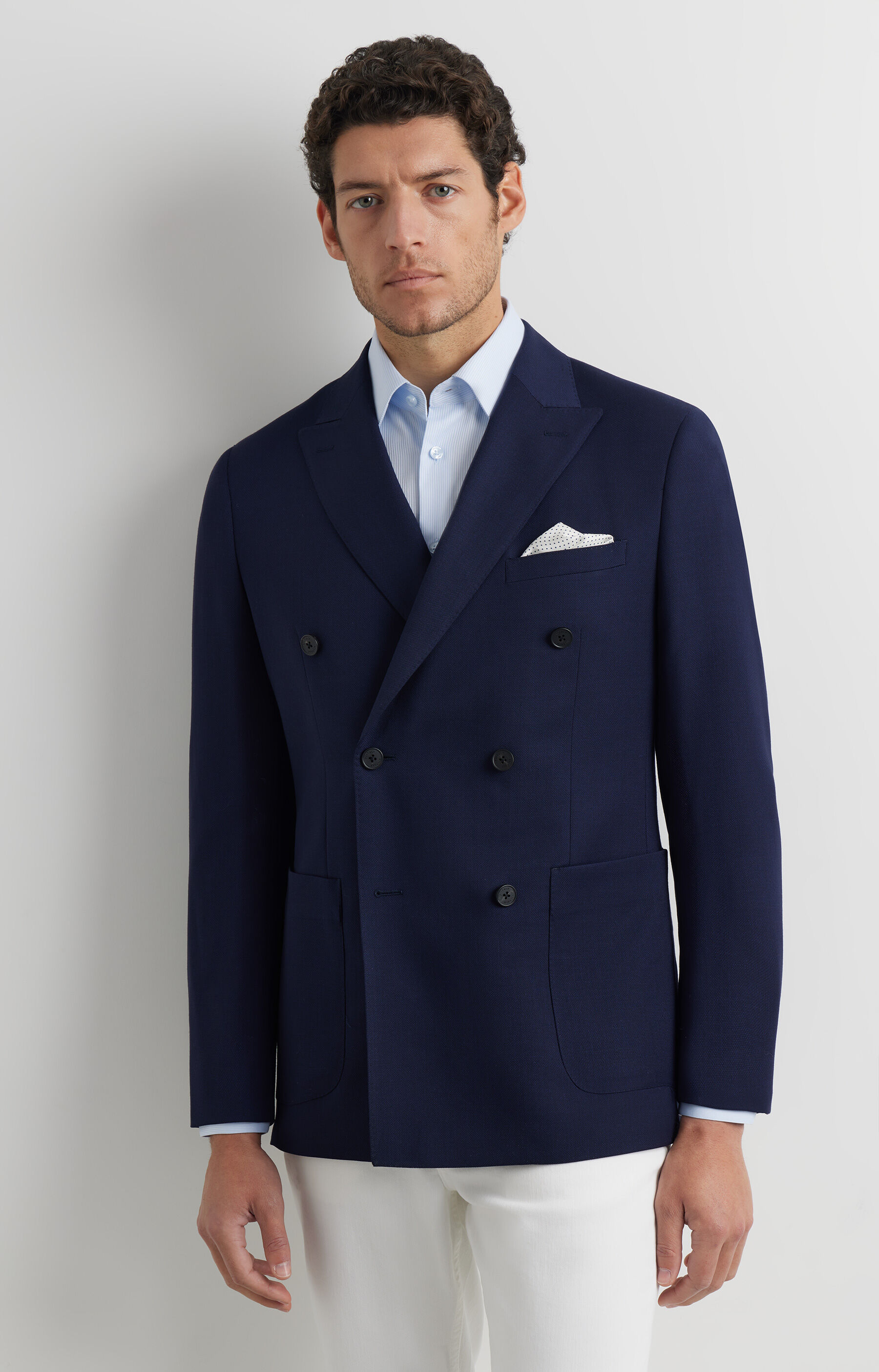 Dwurzędowa marynarka super slim