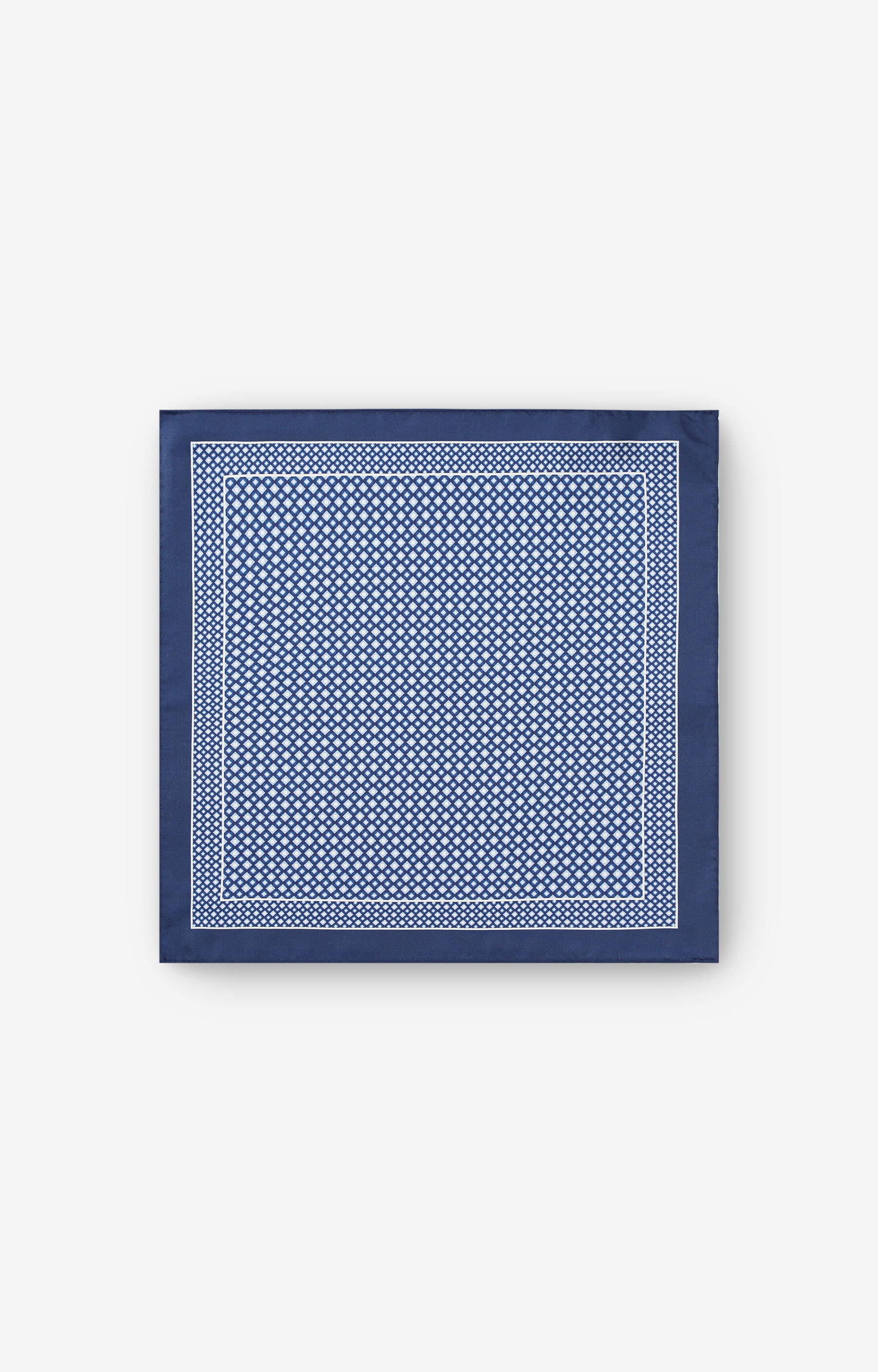 Jedwabna poszetka w geometryczny wzór