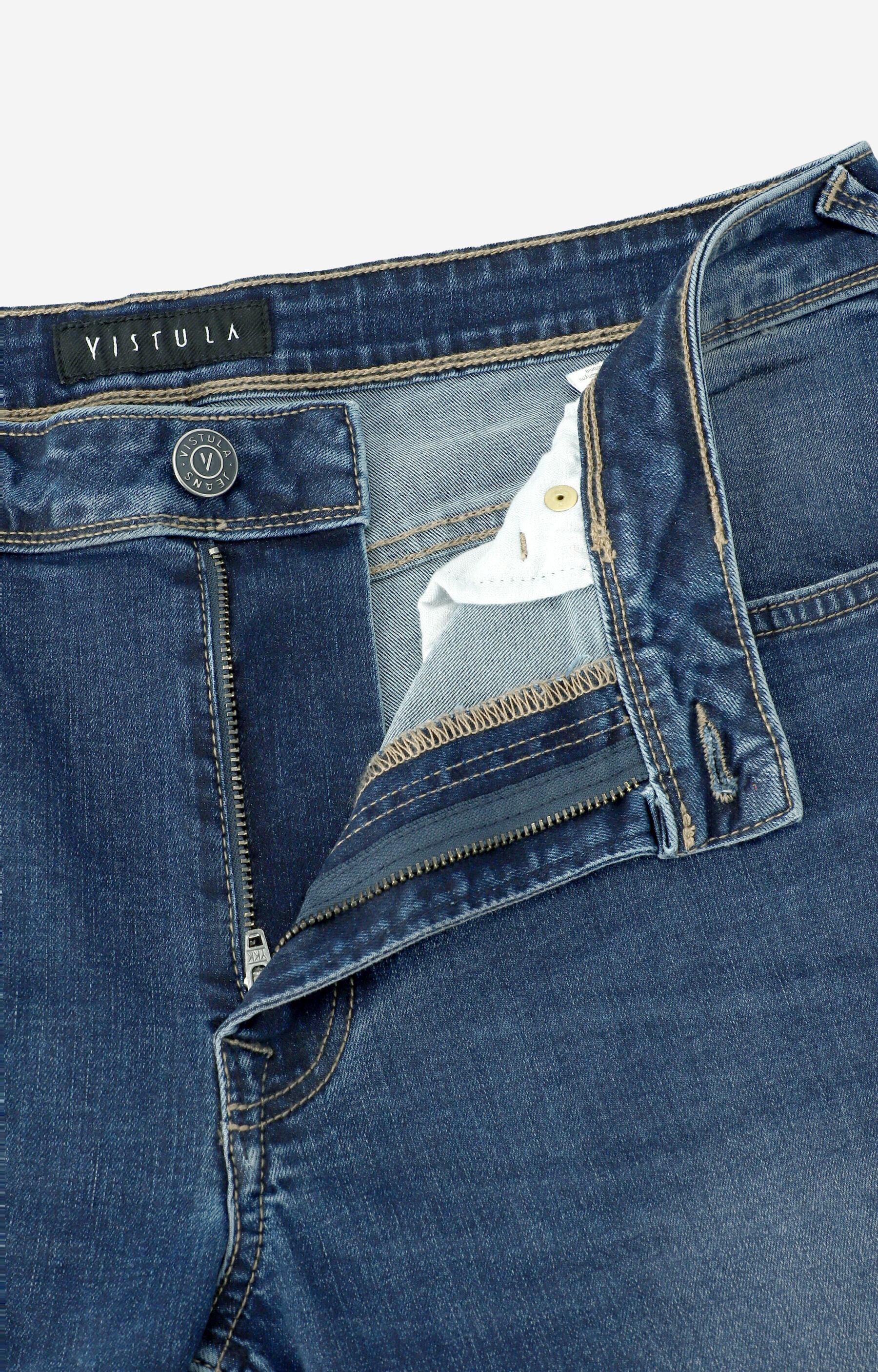 Klasyczne jeansy z przetarciami - 5