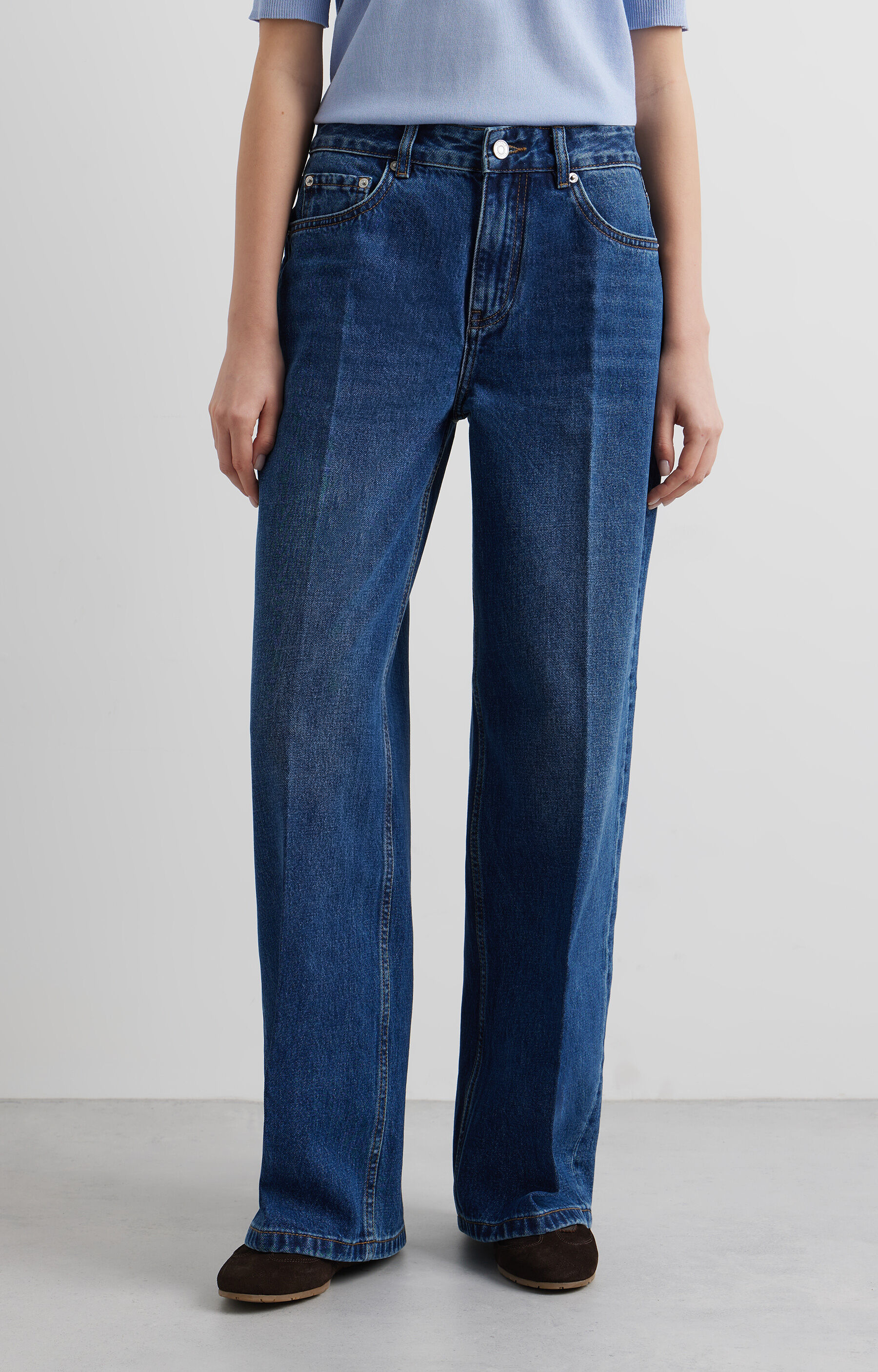 Granatowe jeansy VISTULA - 3