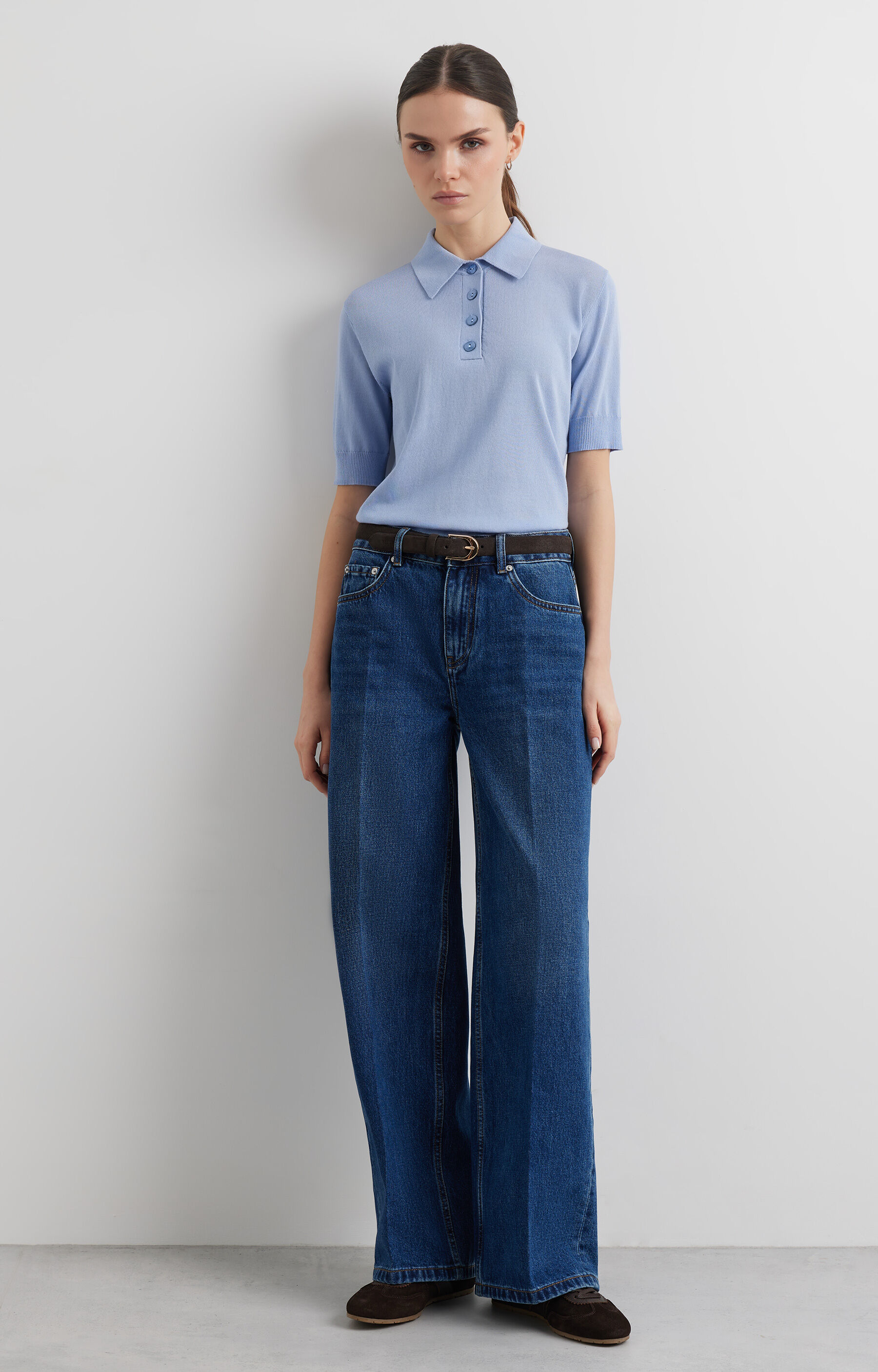 Granatowe jeansy VISTULA