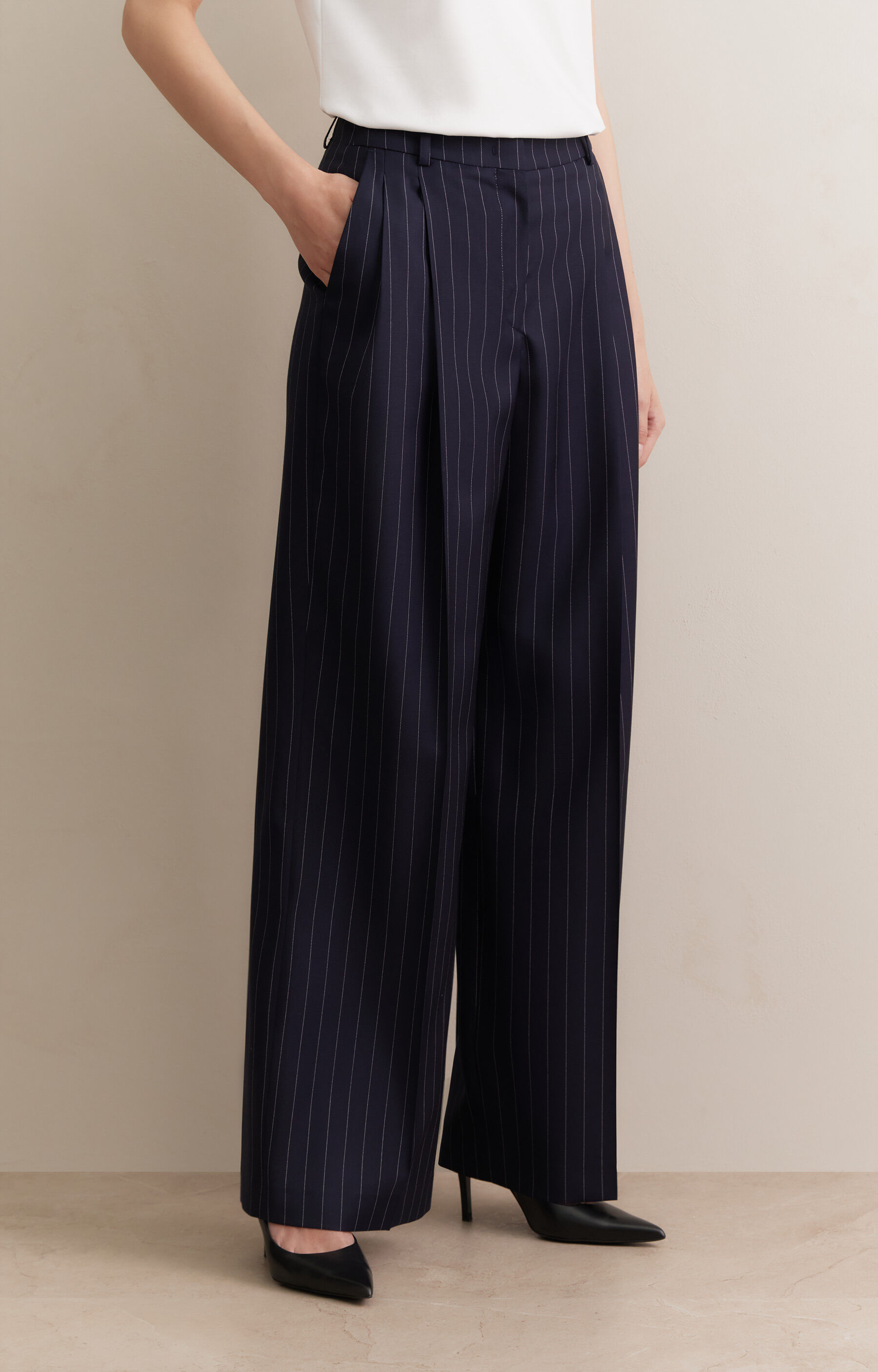 Spodnie wide leg do garnituru - Mix&Match - 2