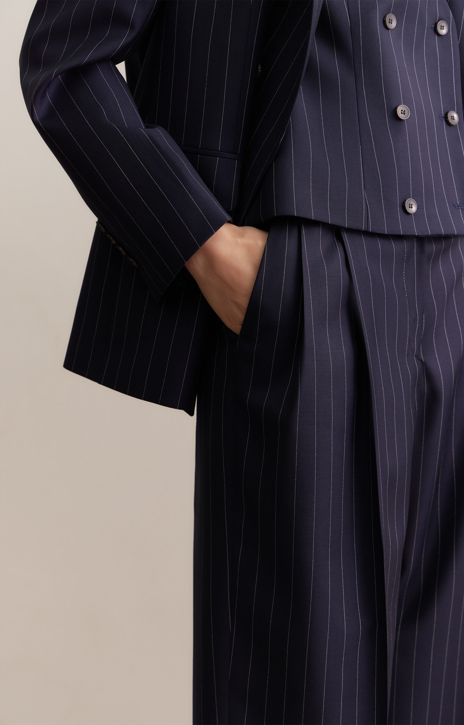 Spodnie wide leg do garnituru - Mix&Match - 4