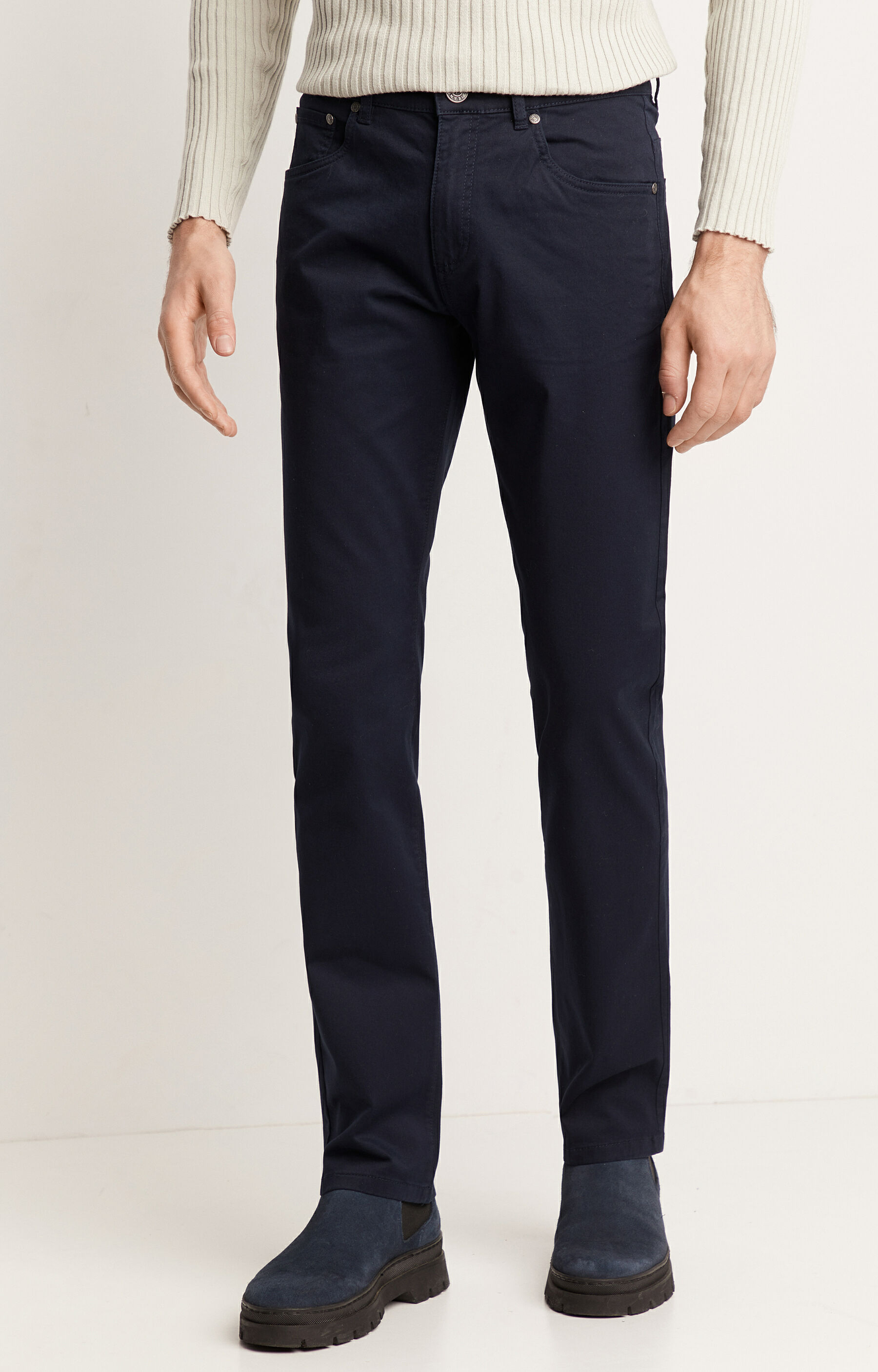 Bawełniane spodnie 5-pockets - 2