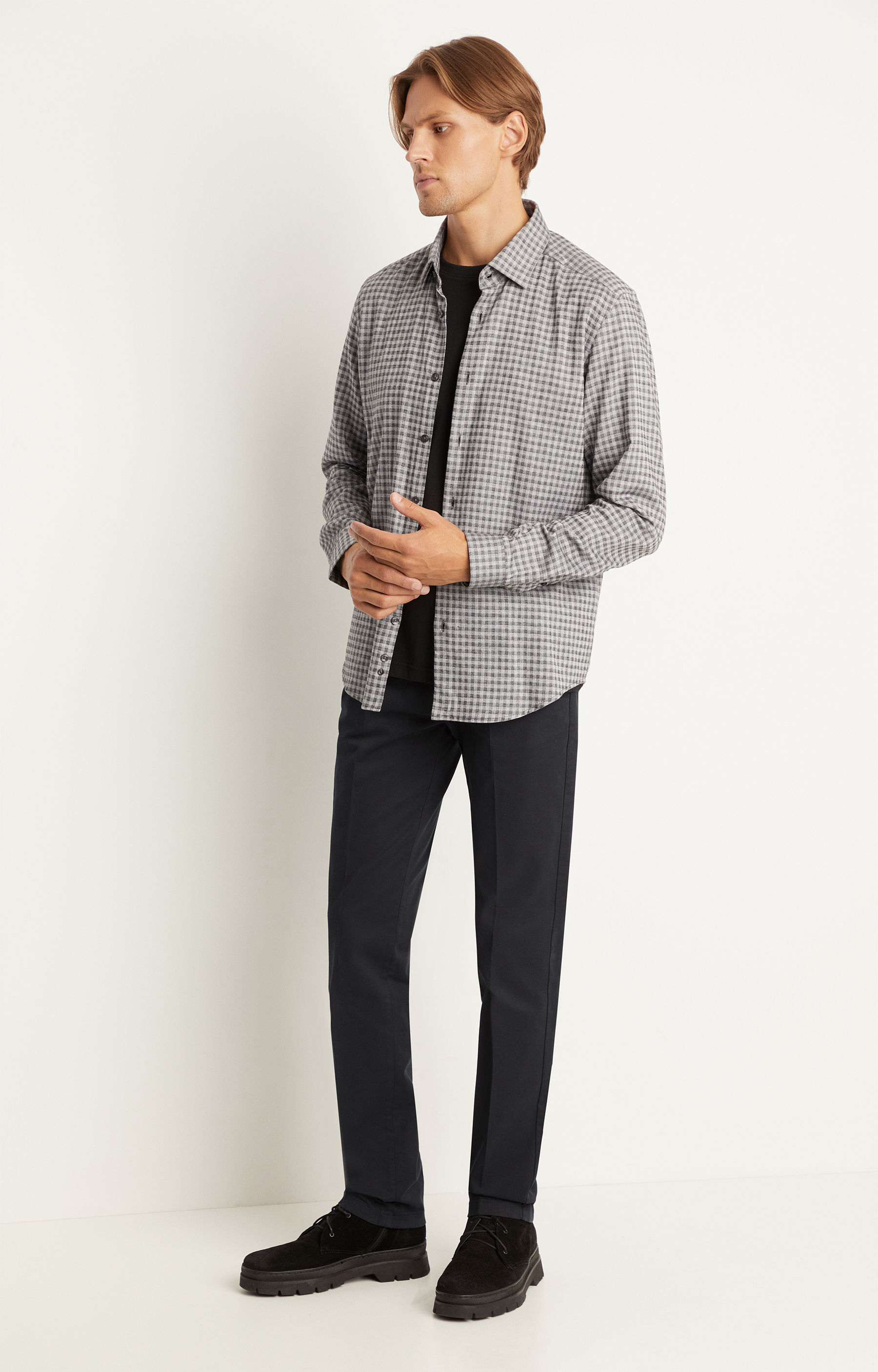 Bawełniane chinosy z drukowanym deseniem