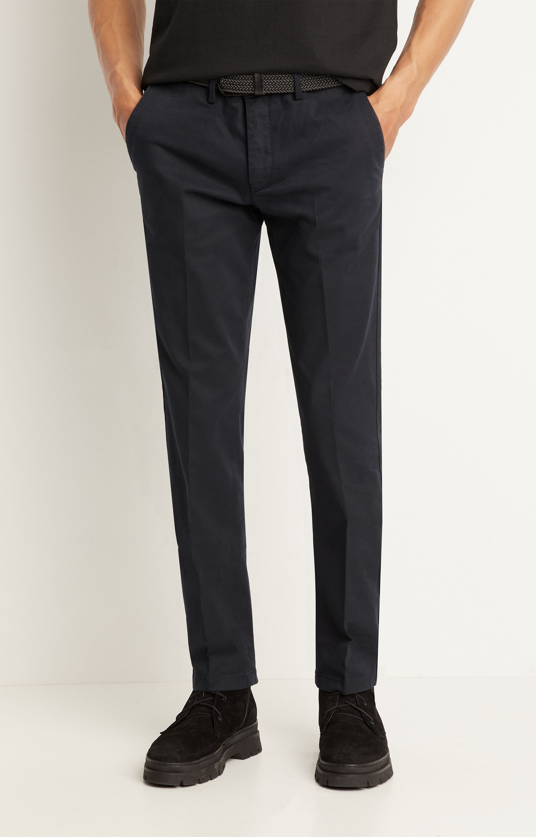 Bawełniane chinosy z drukowanym deseniem - 2