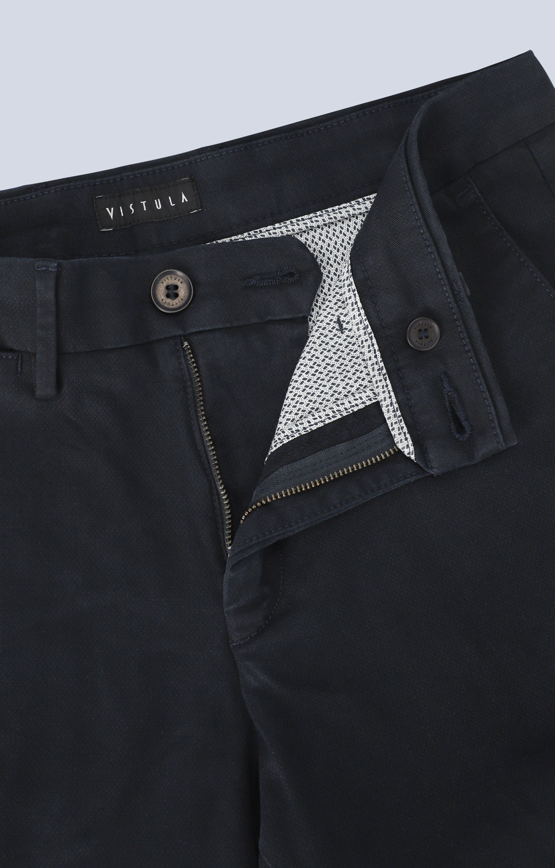 Bawełniane chinosy z drukowanym deseniem - 5