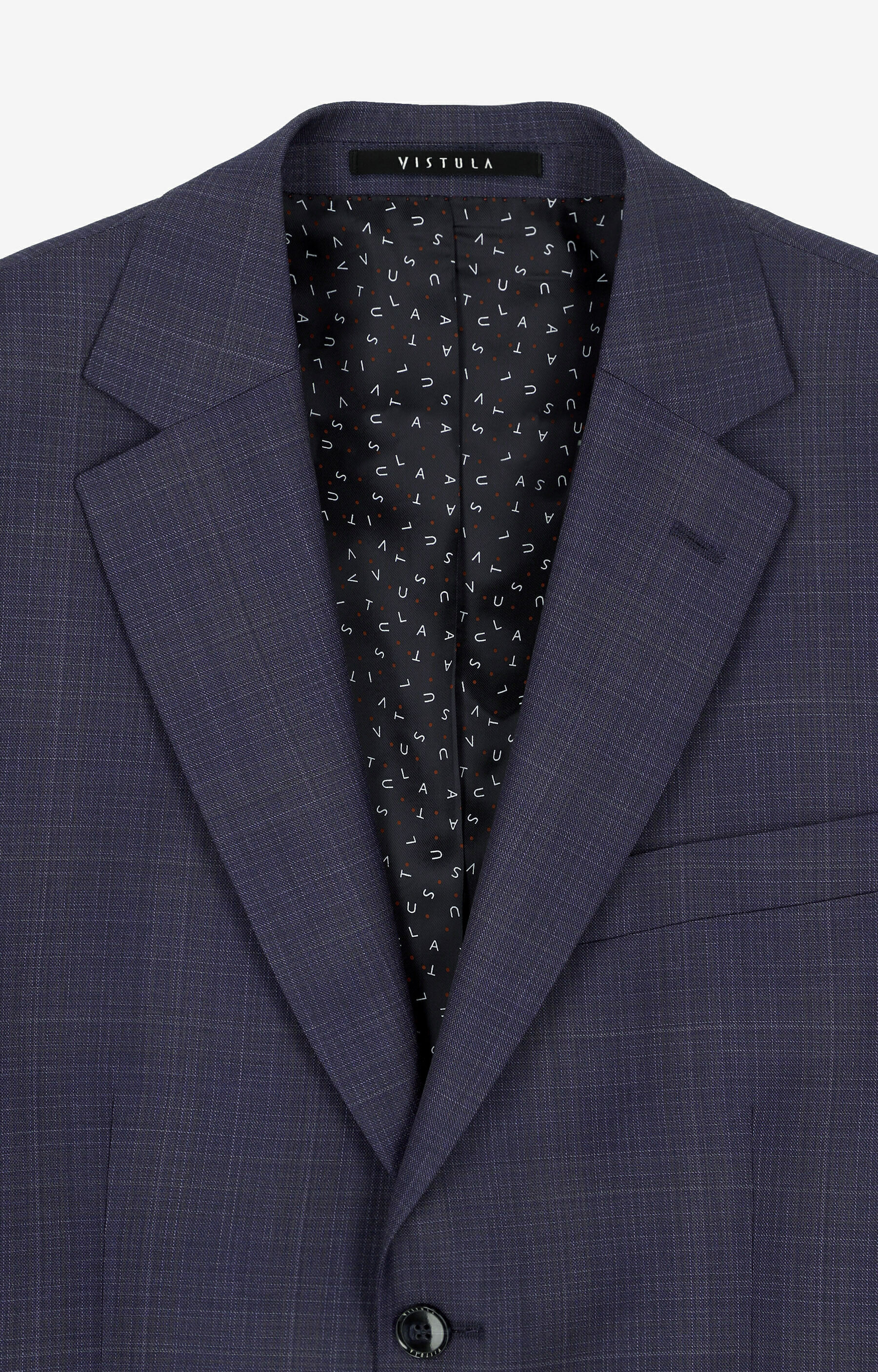 Wełniany garnitur slim fit - 6