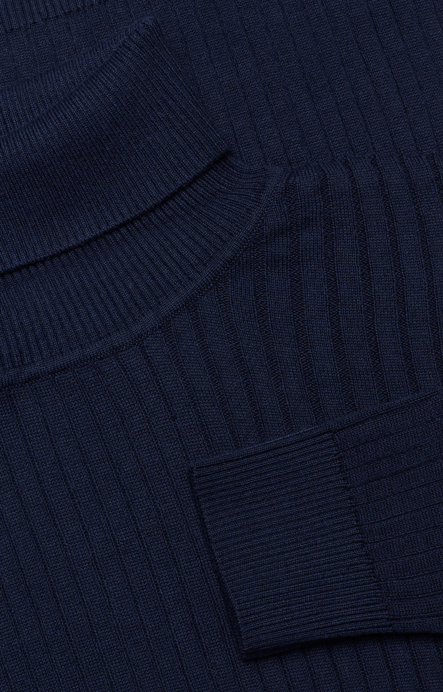 Bawełniany golf w prążki - 5