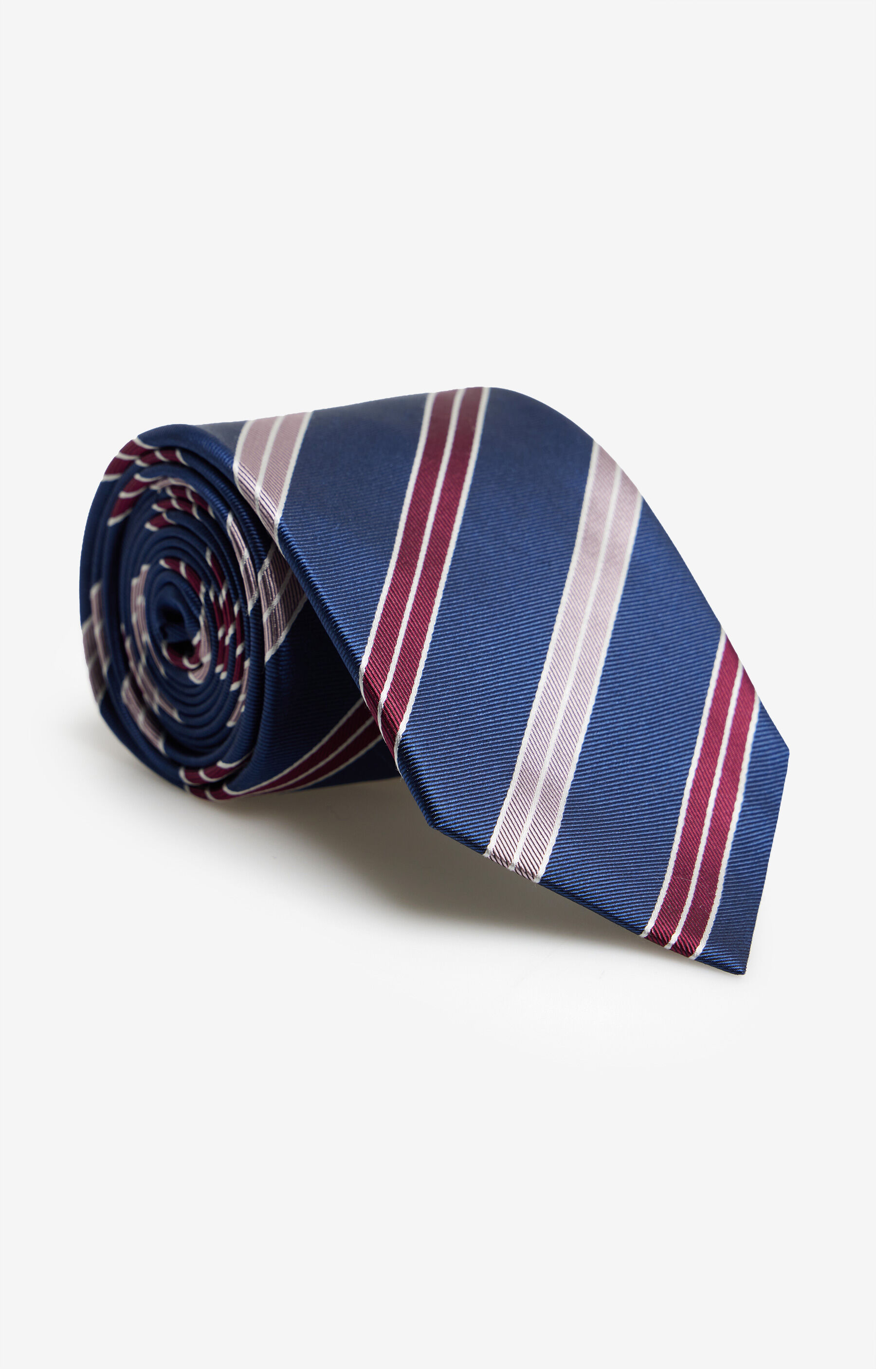 Jedwabny krawat w paski