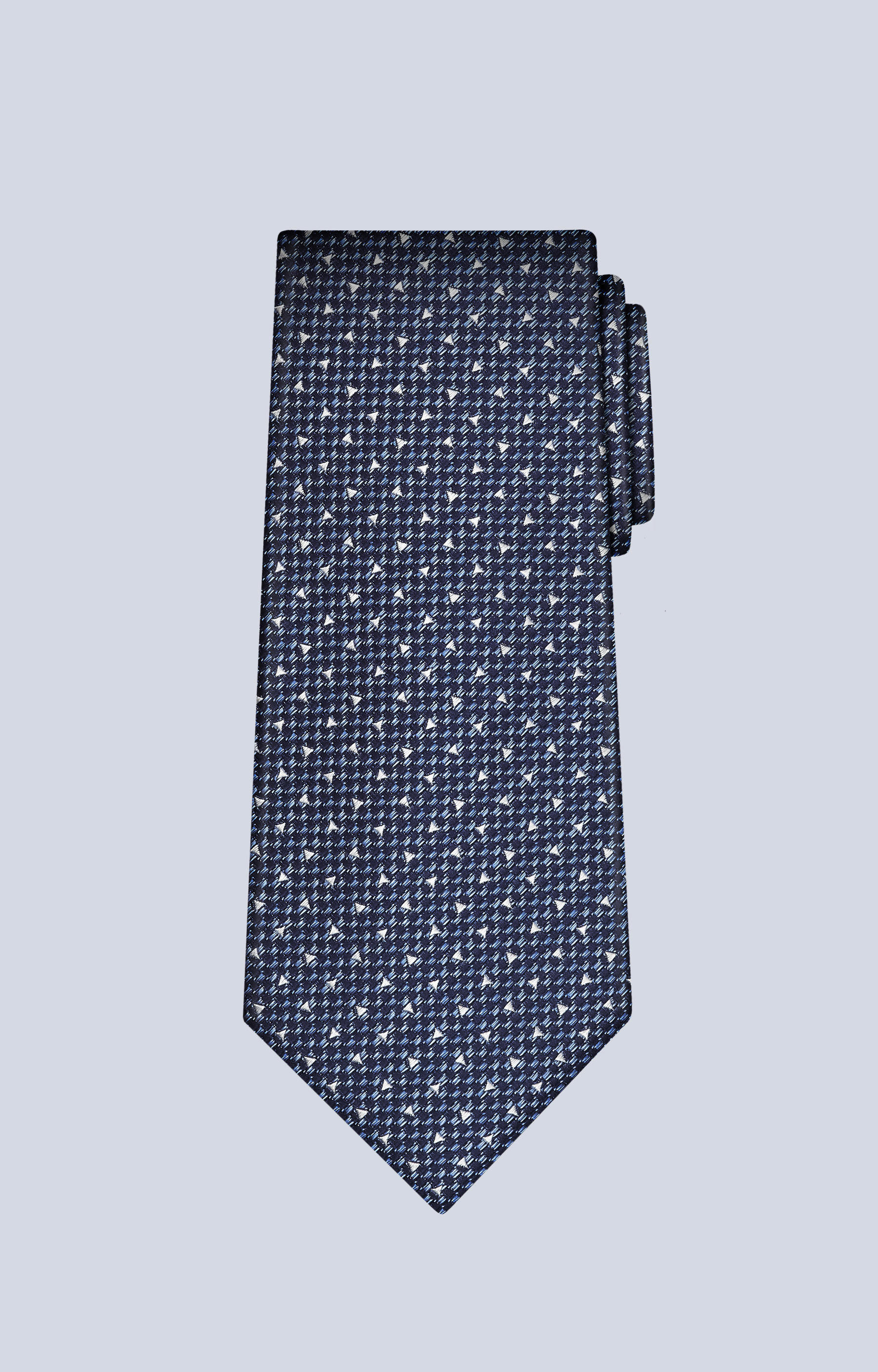Jedwabny krawat w mikrowzór