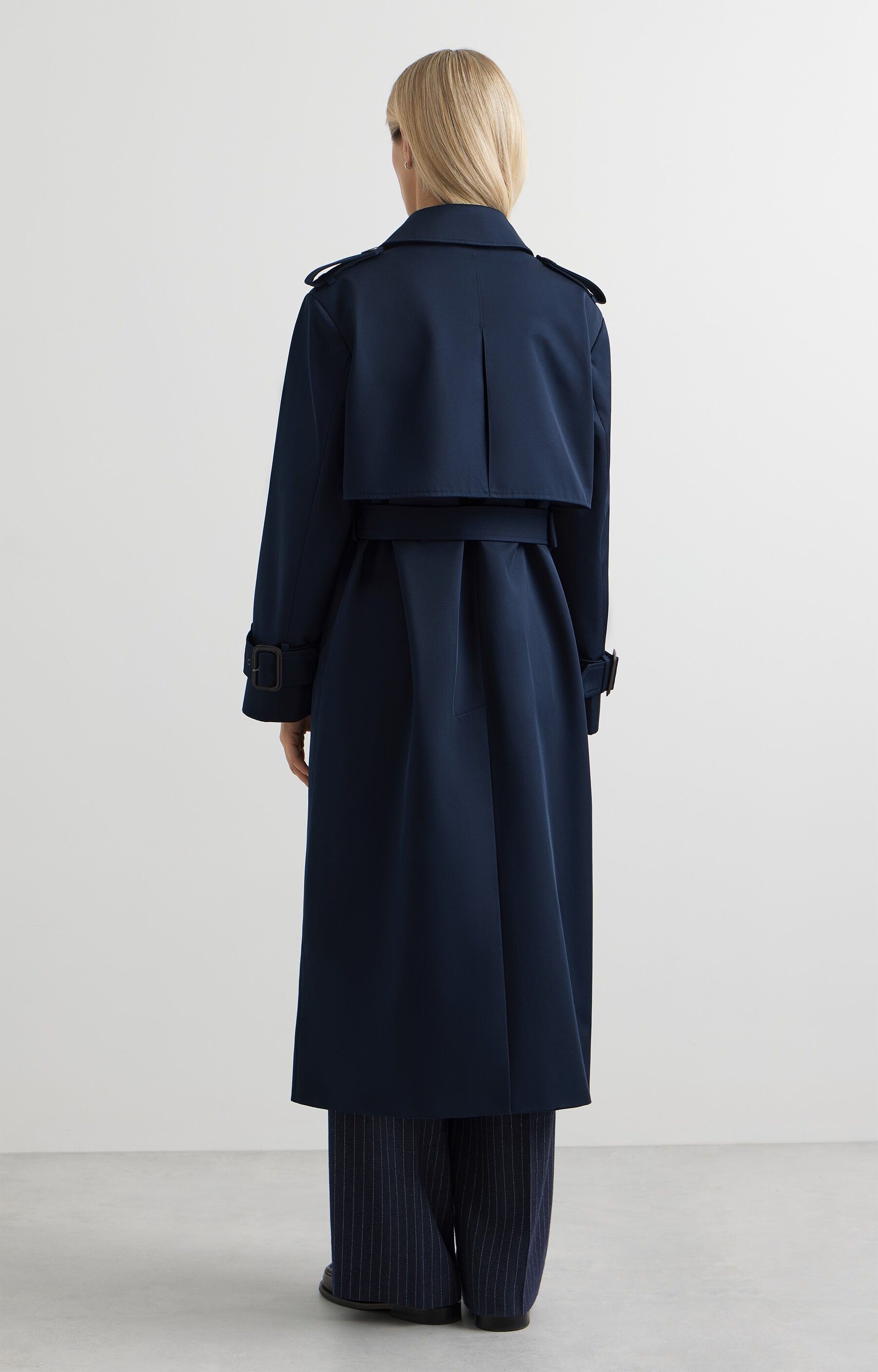 Dwurzędowy płaszcz slim - 8