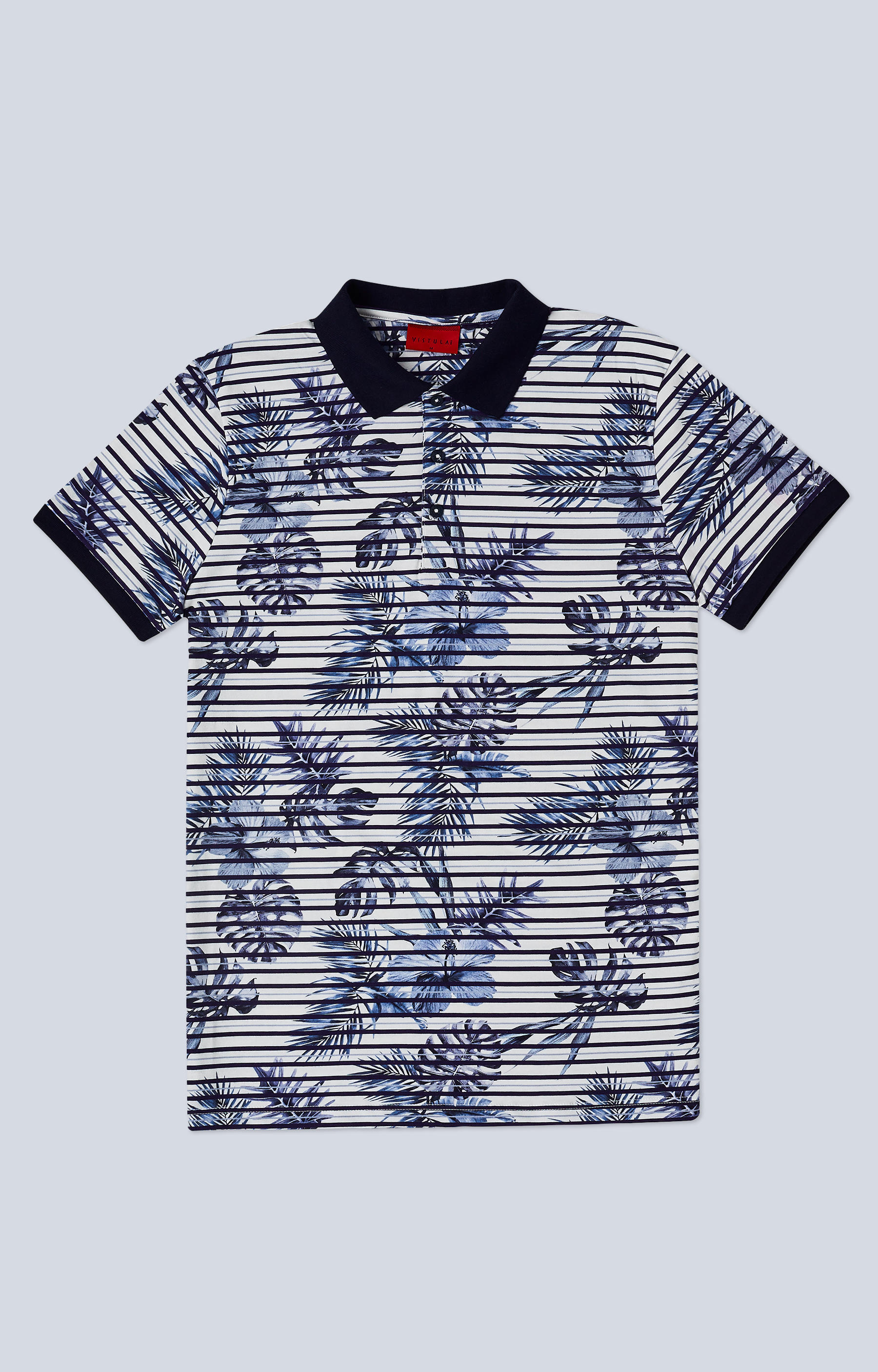 Polo z nadrukiem w kwiaty - 3
