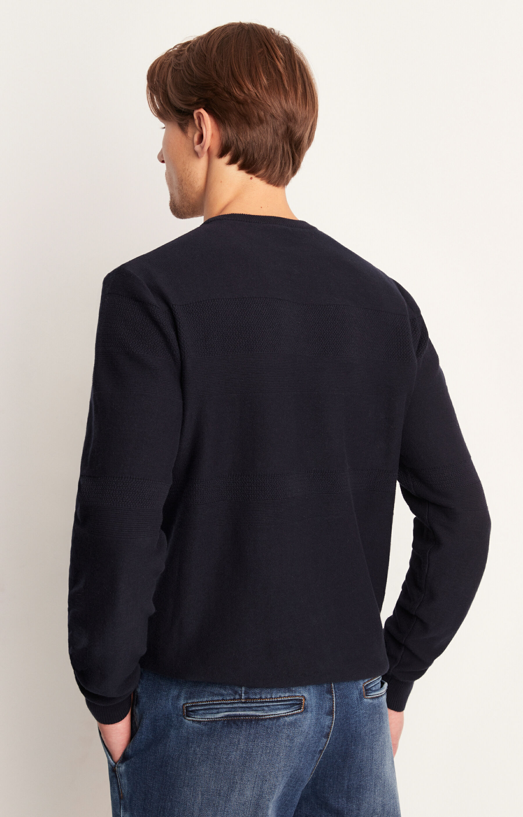 Bawełniany sweter round-neck - 4
