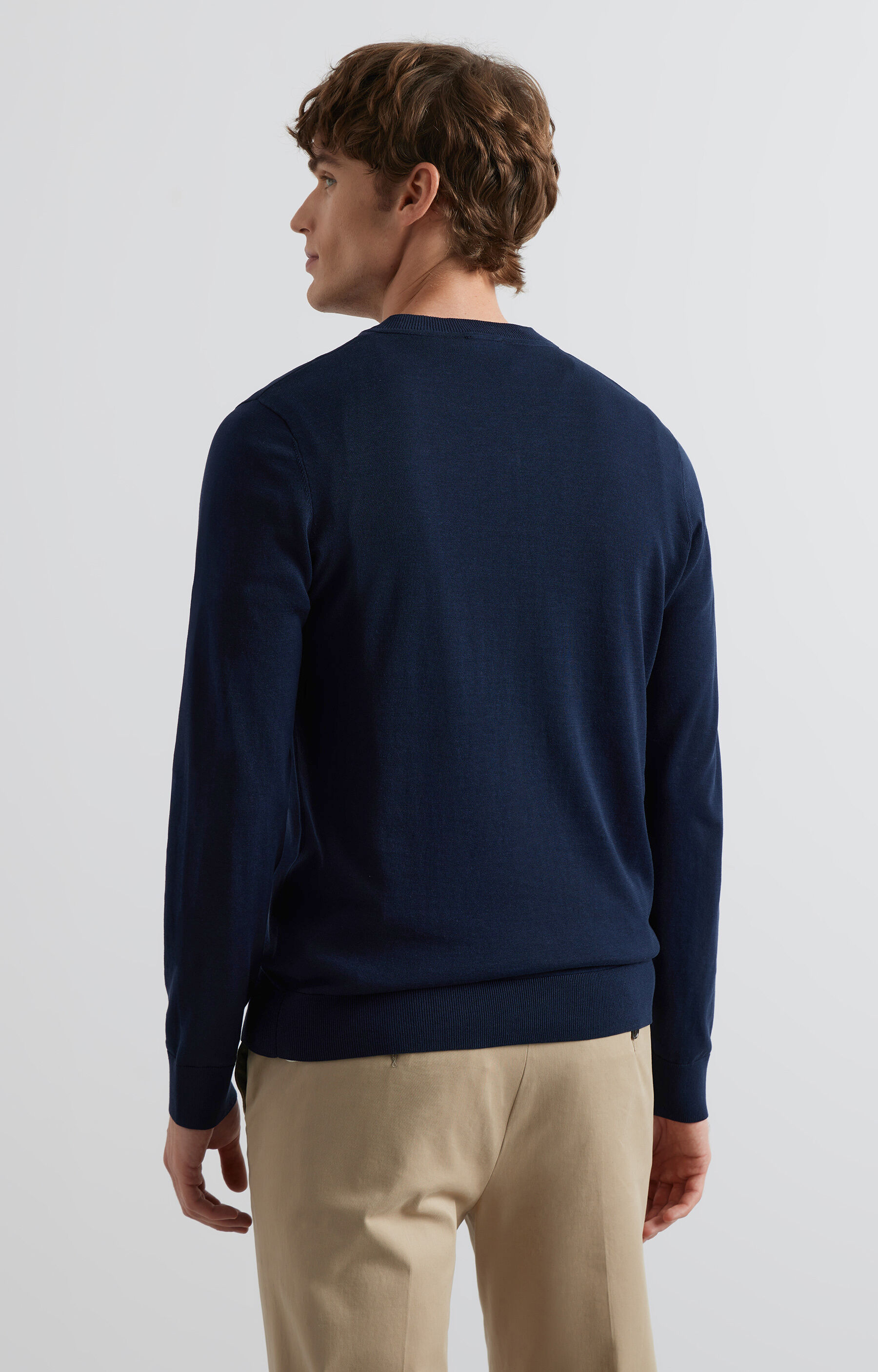 Sweter v-neck - 4