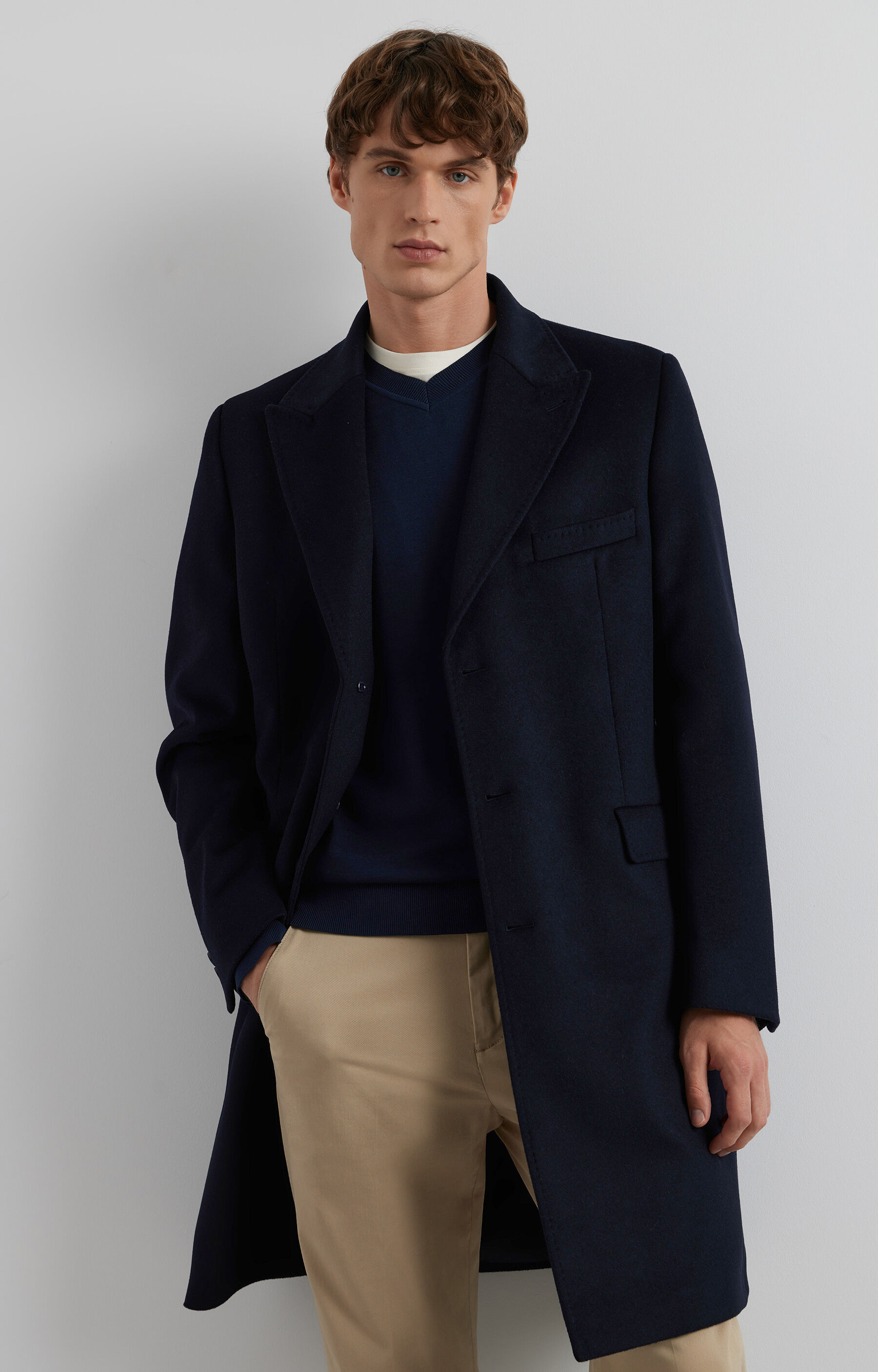 Sweter v-neck - 8