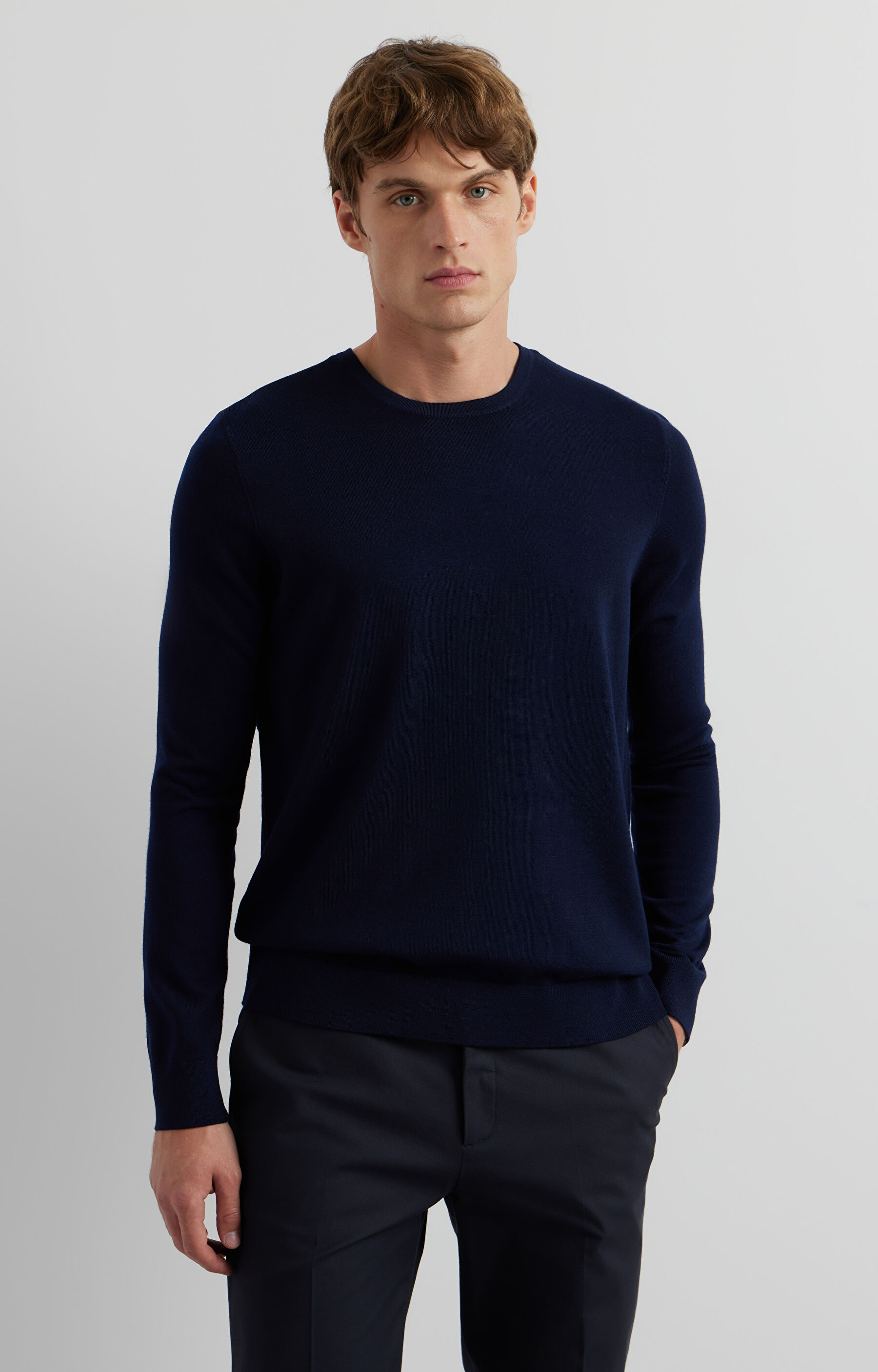 Gładki sweter