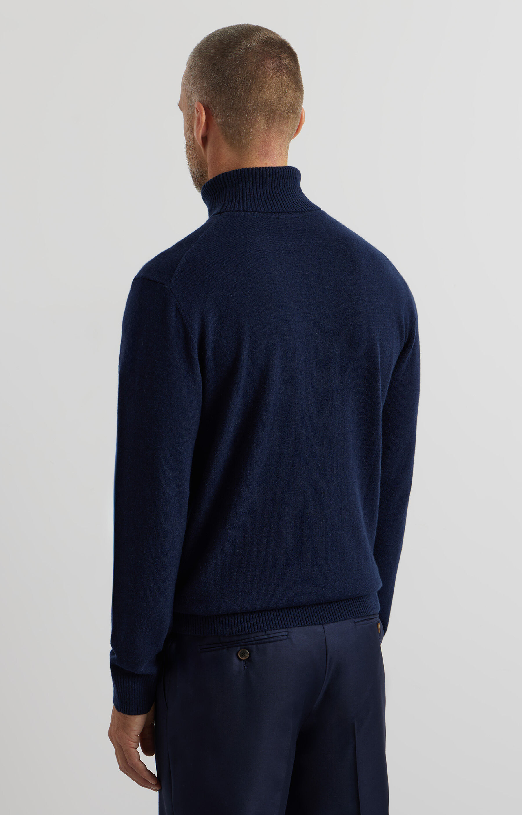 Sweter z melanżowej dzianiny - 3