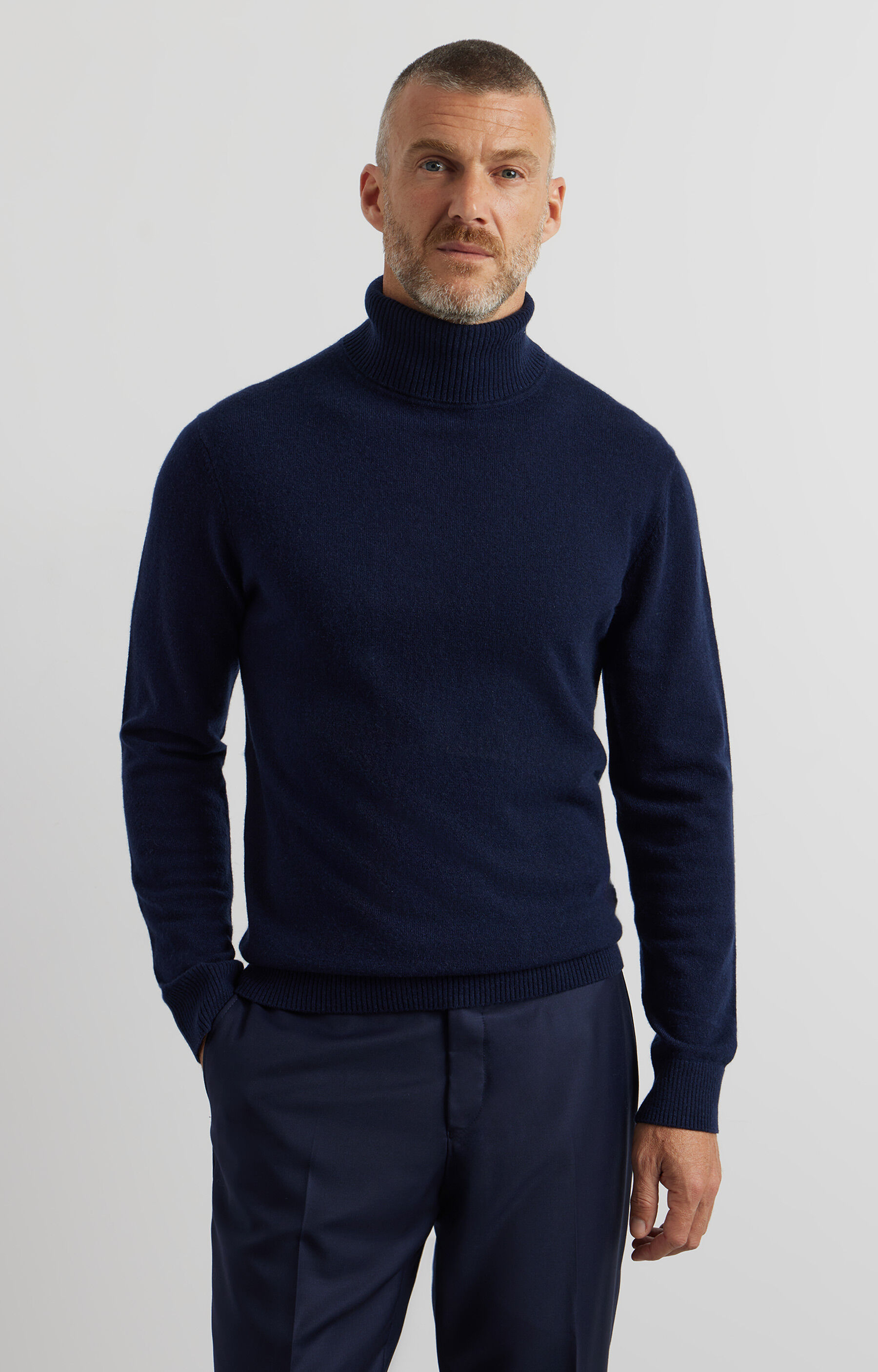 Sweter z melanżowej dzianiny