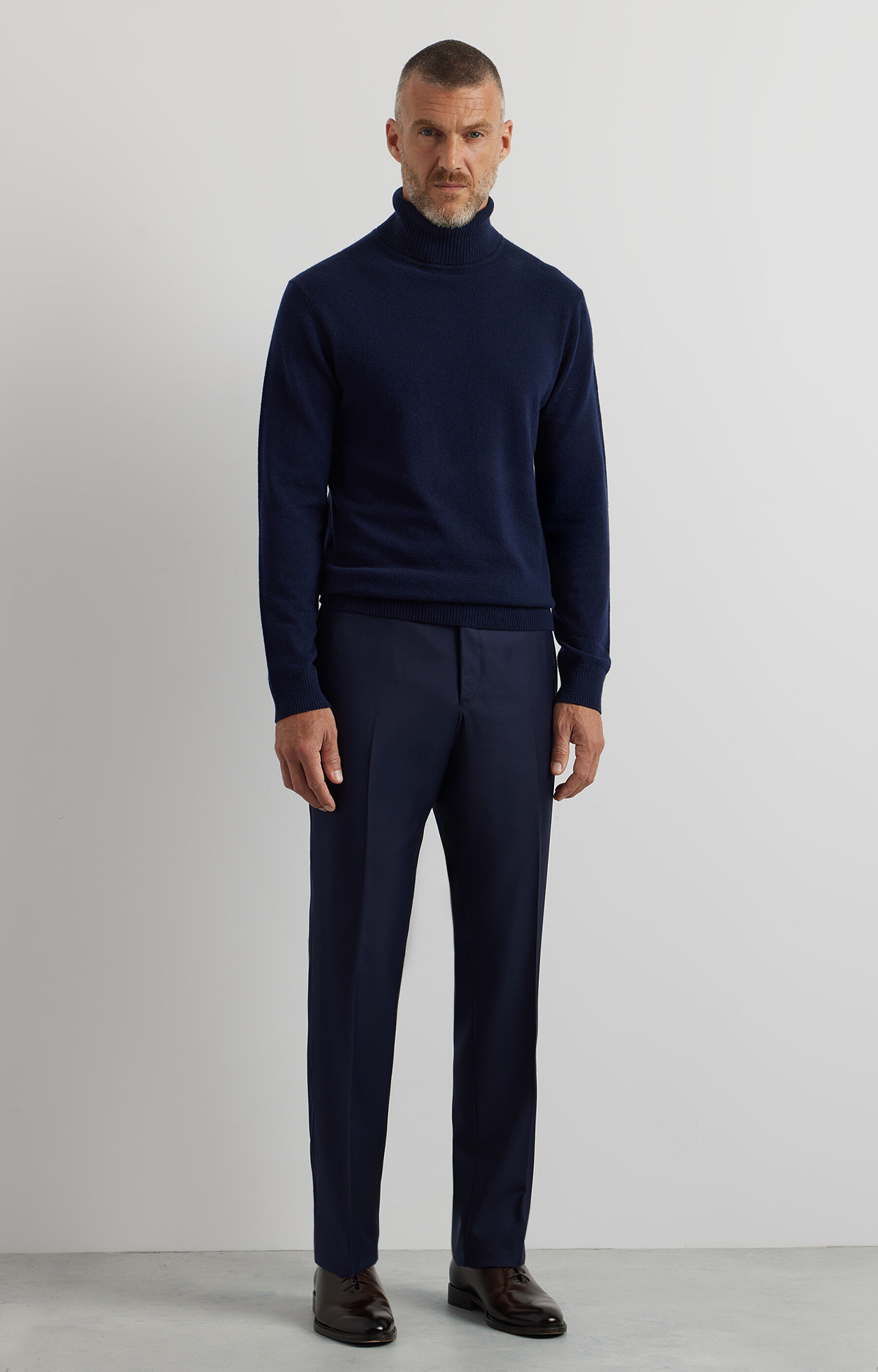 Sweter z melanżowej dzianiny - 4