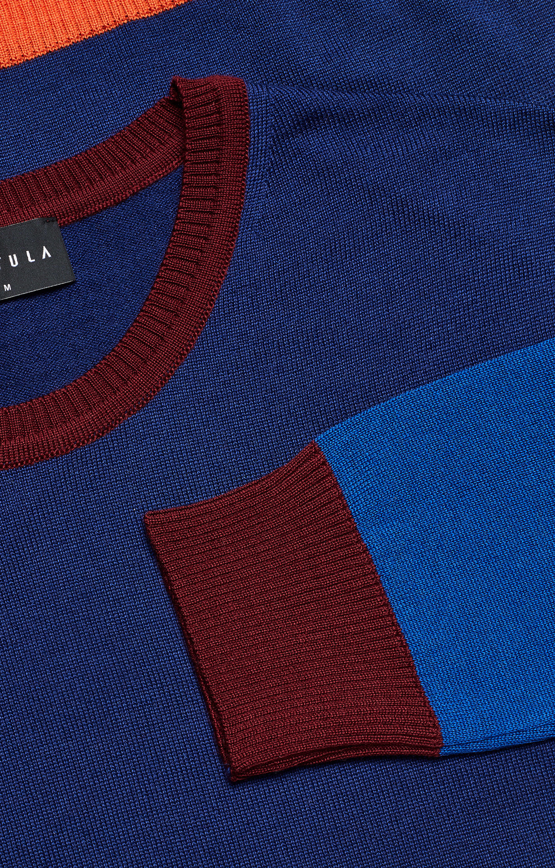 Lekki, wełniany sweter typu round-neck - 5