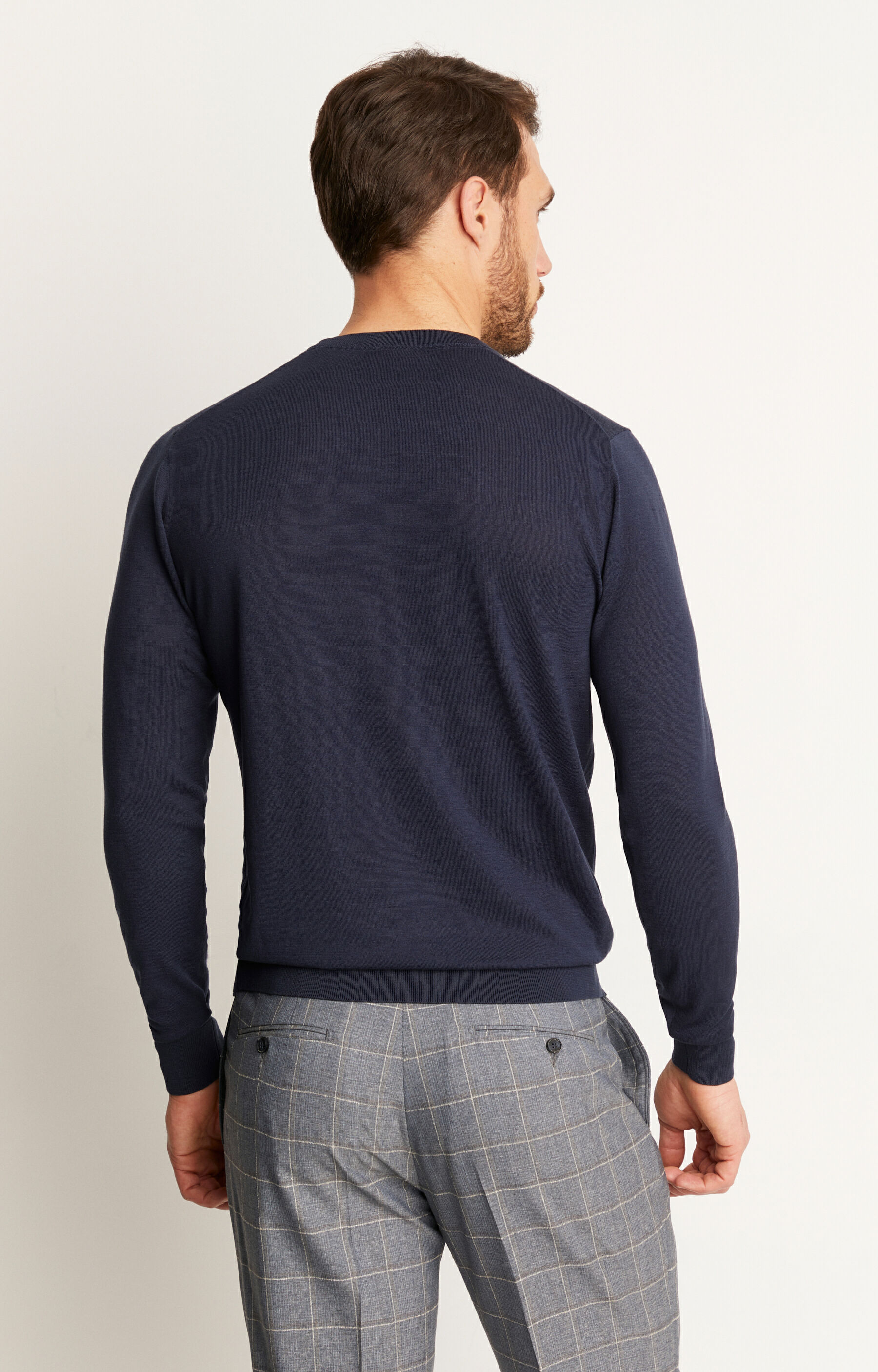 Lekki sweter typu round-neck - 4