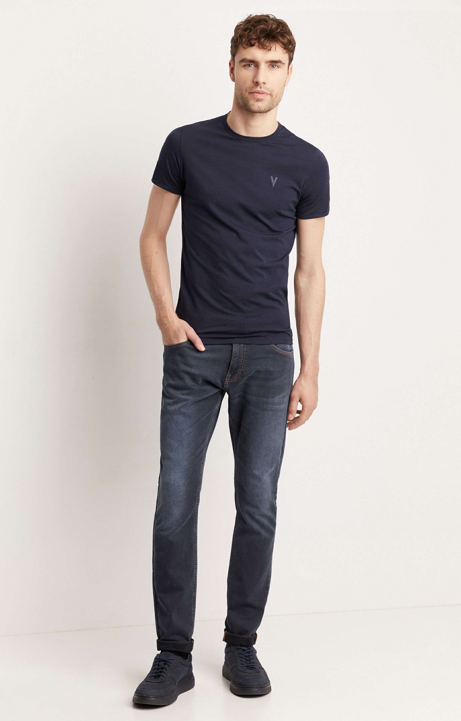 T-shirt basic dopasowany