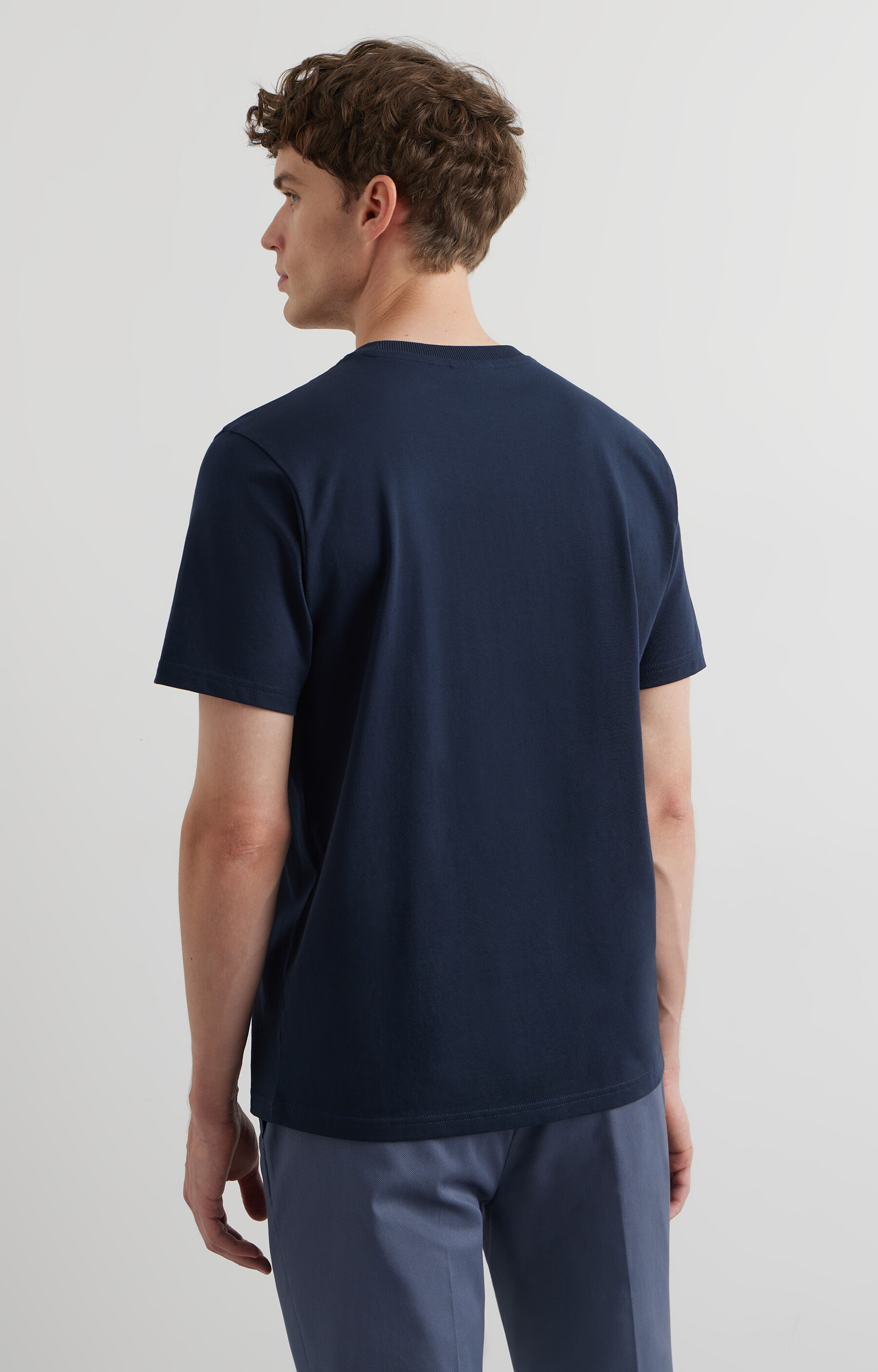 Granatowy t-shirt VISTULA - 2