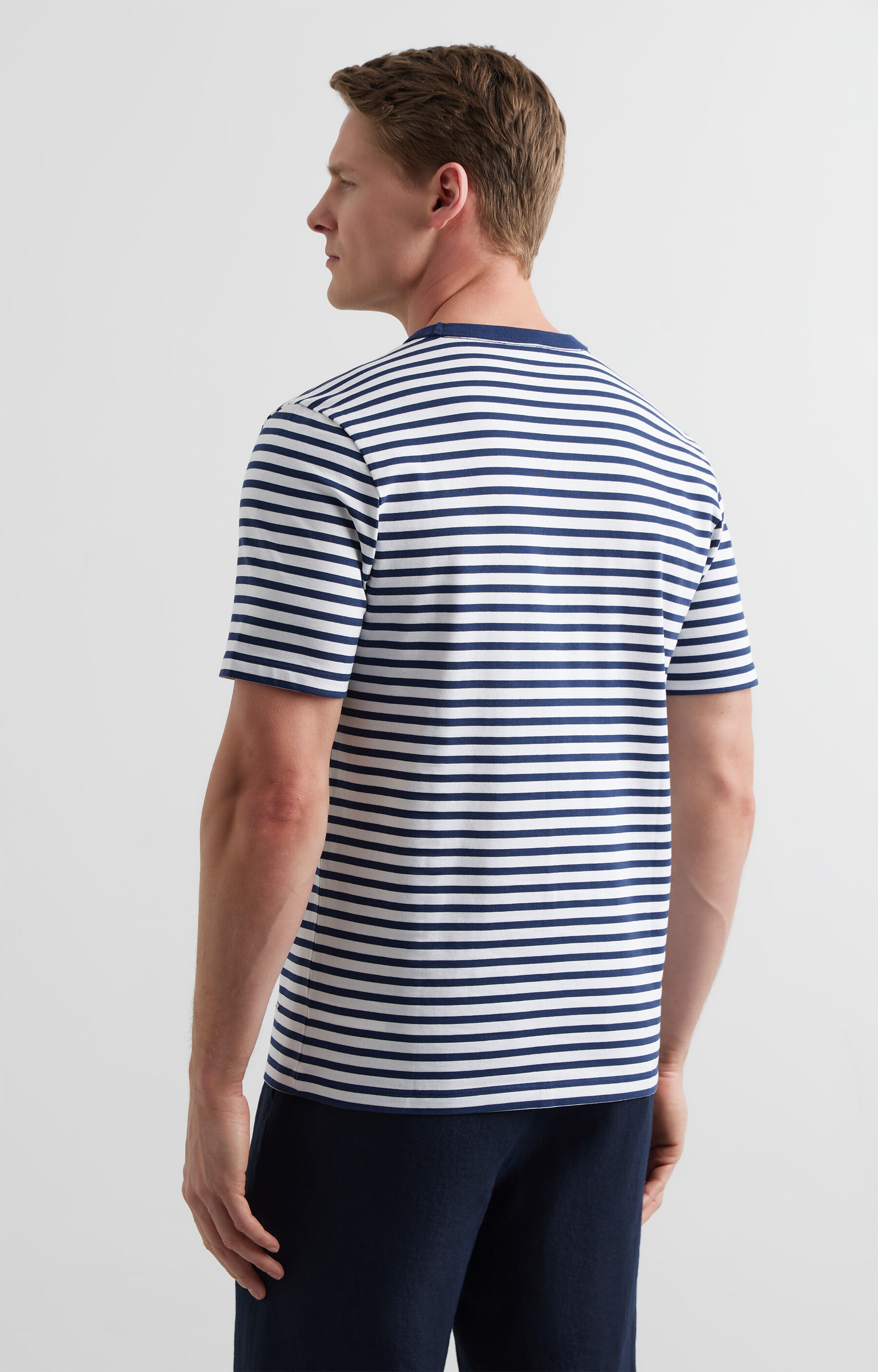 T-shirt regular w paski - 3