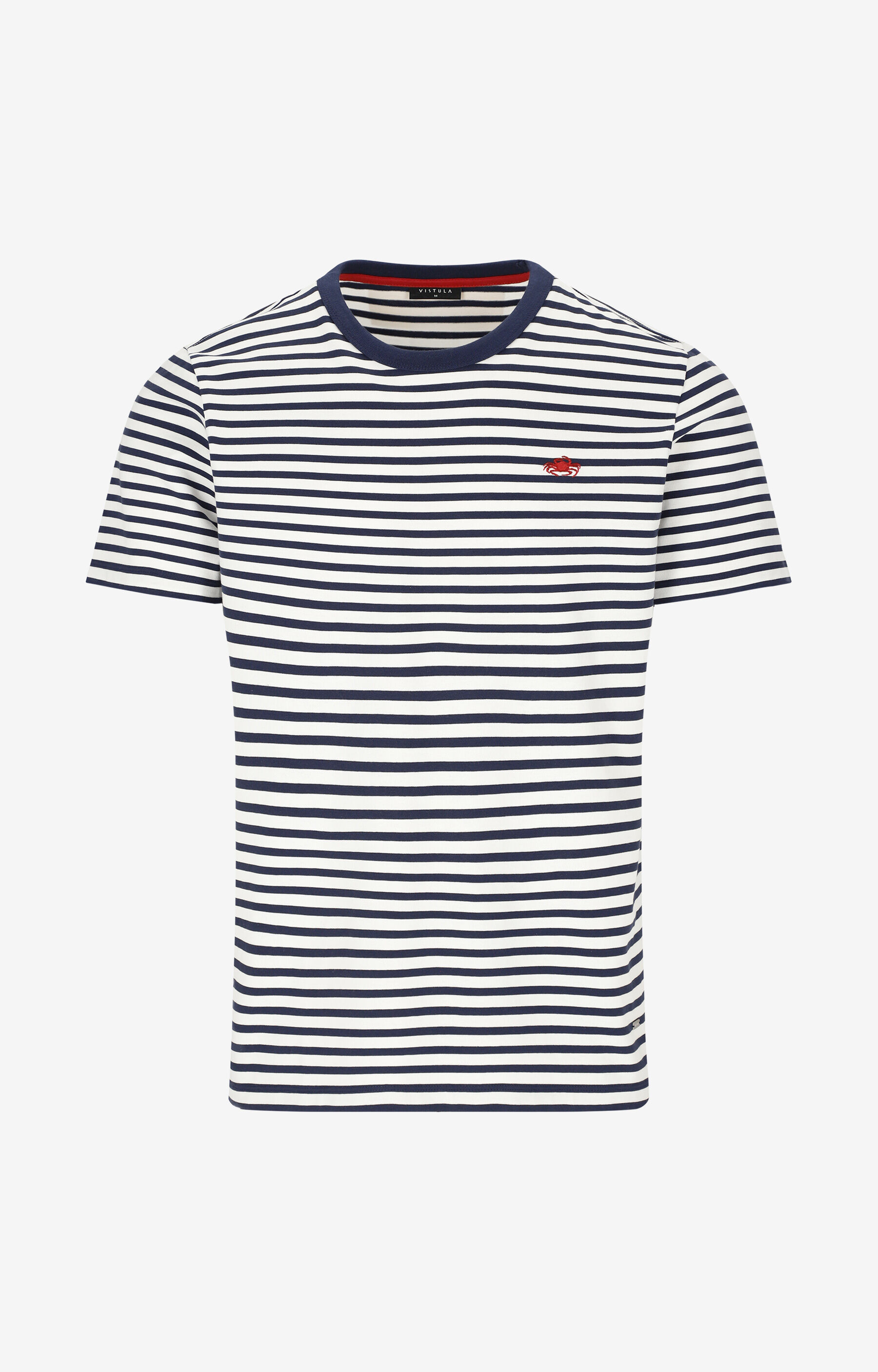 T-shirt regular w paski - 2