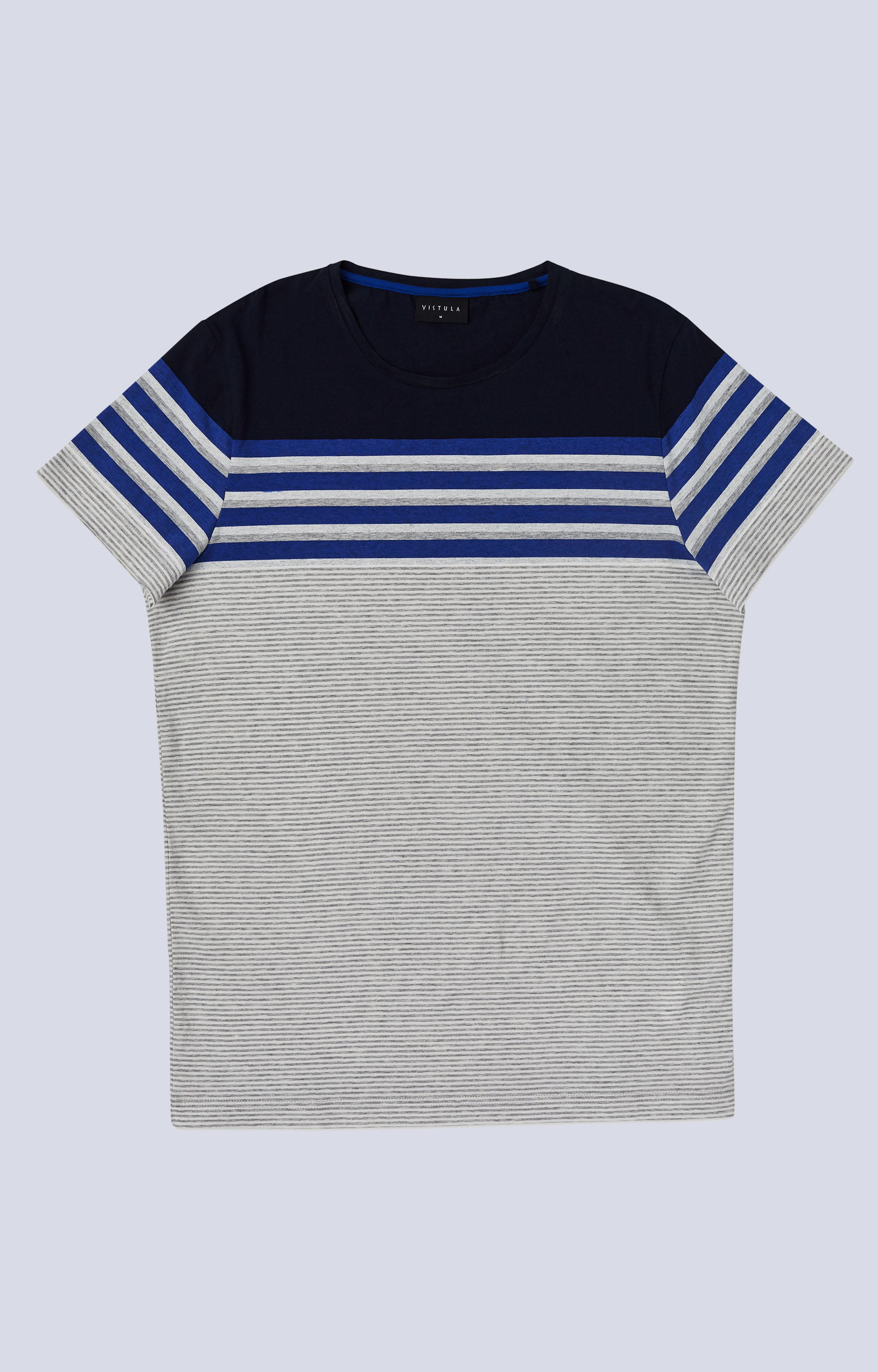 T-shirt z nadrukiem w paski - 3