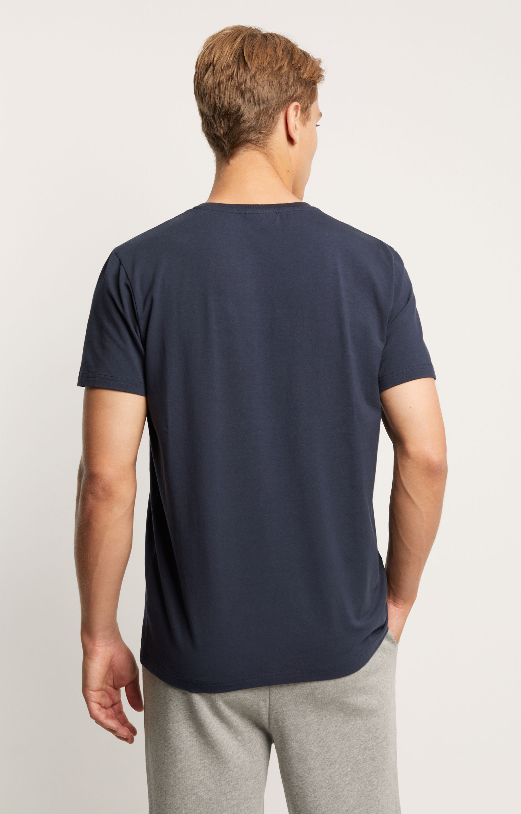 T-shirt z bawełny pima z dodatkiem elastanu - 3