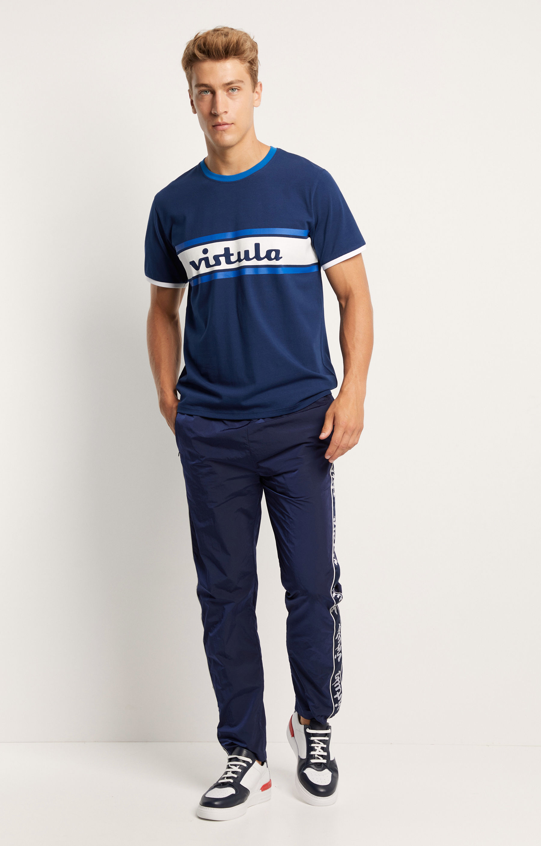Sportowy t-shirt z logo Vistula retro - 2