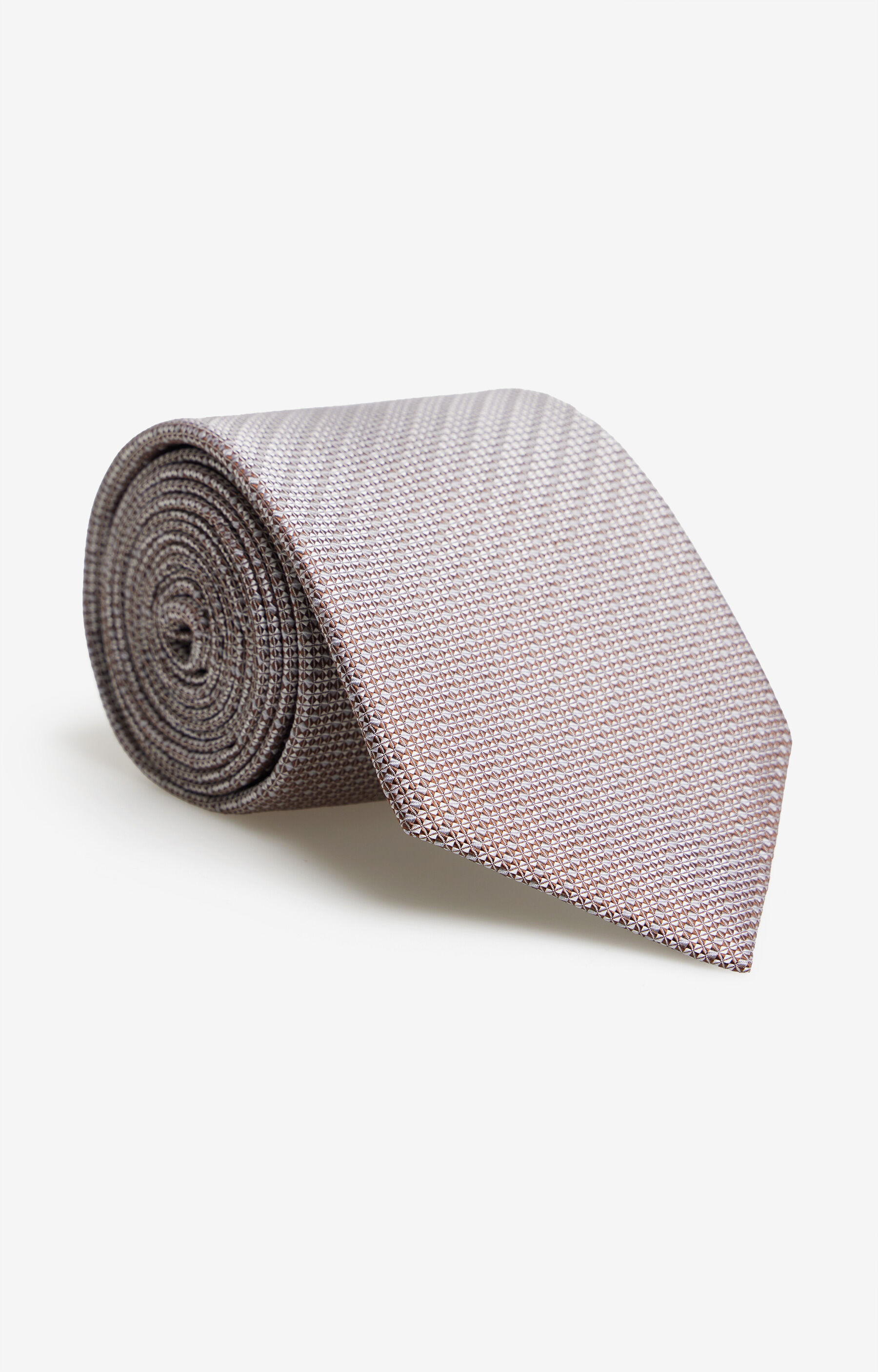 Jedwabny krawat w strukturalny wzór