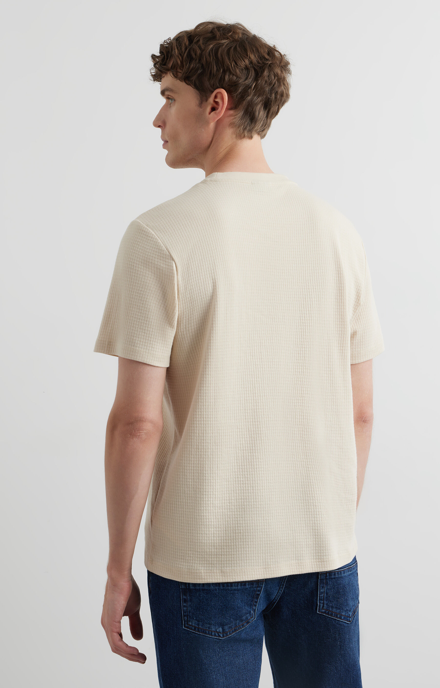 Jasnobeżowy t-shirt VISTULA - 2