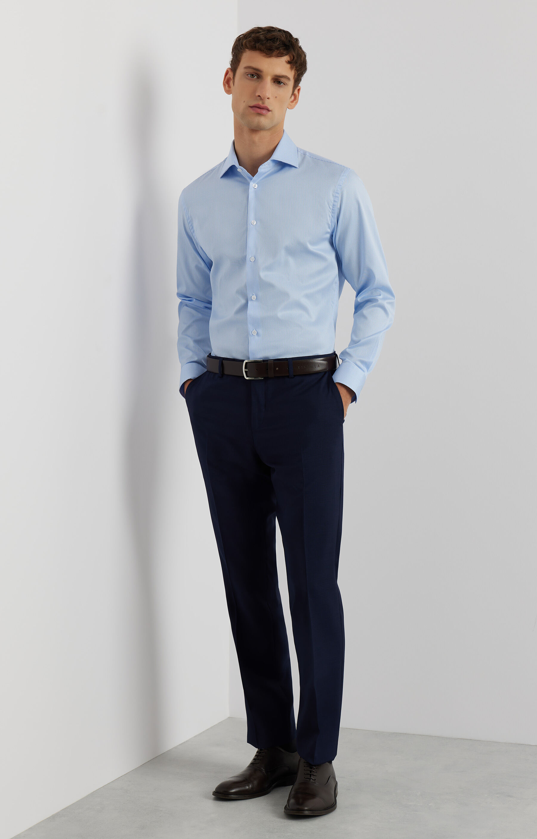 Koszula slim fit w kratkę - 5