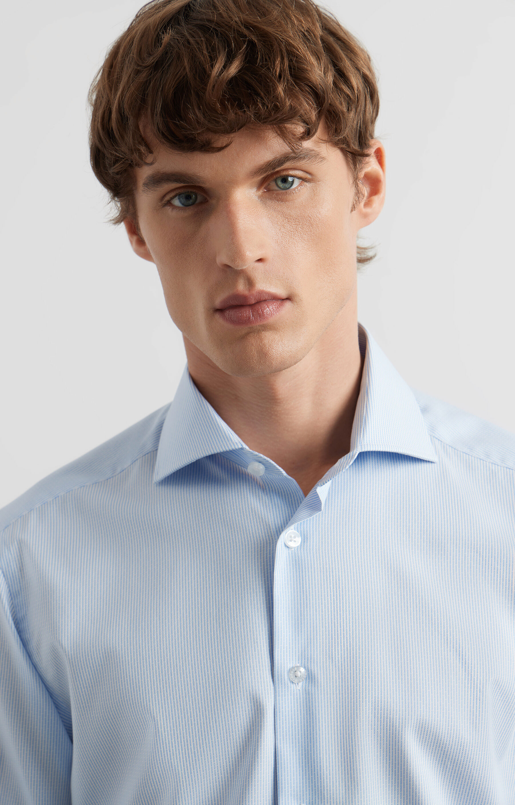Koszula slim fit w prążek - 2