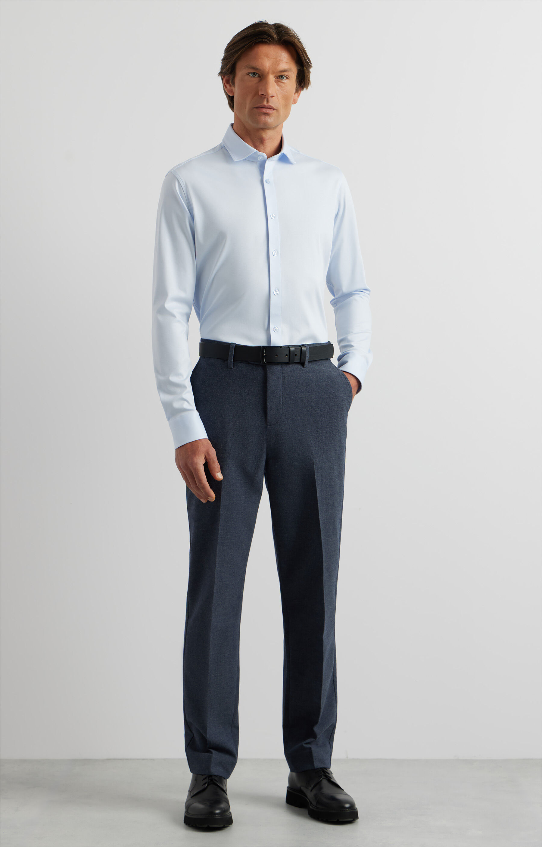 Dzianinowa koszula slim - 5